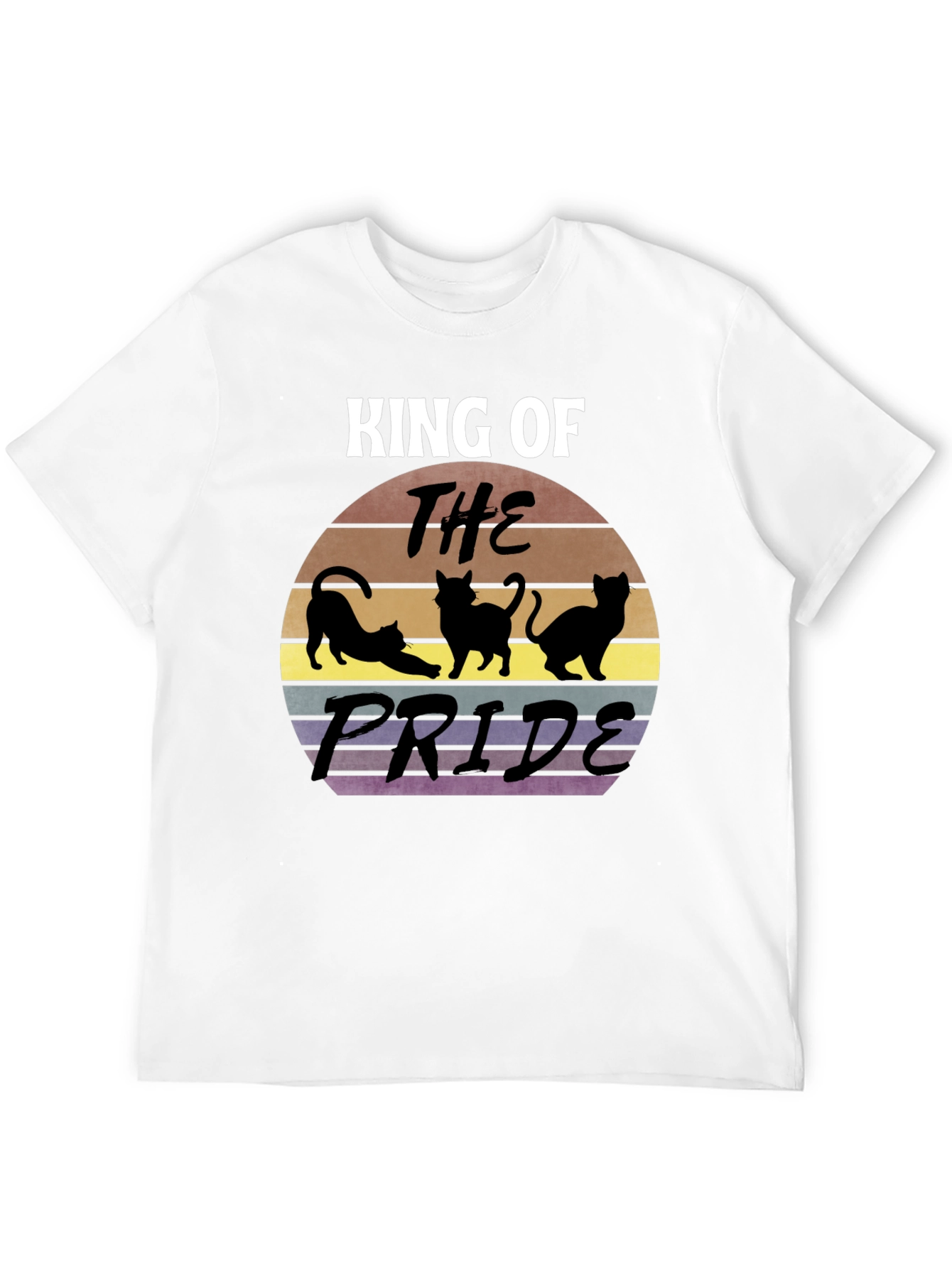 King of the Pride Cats T-Shirt - Retro Style