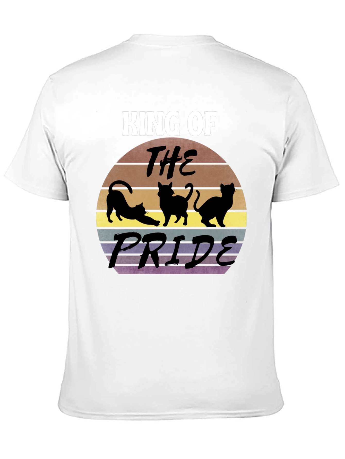 King of the Pride Cats T-Shirt - Retro Style