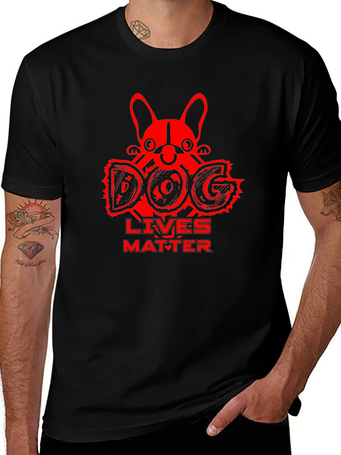 Dog Lives Matter T-Shirt - Black