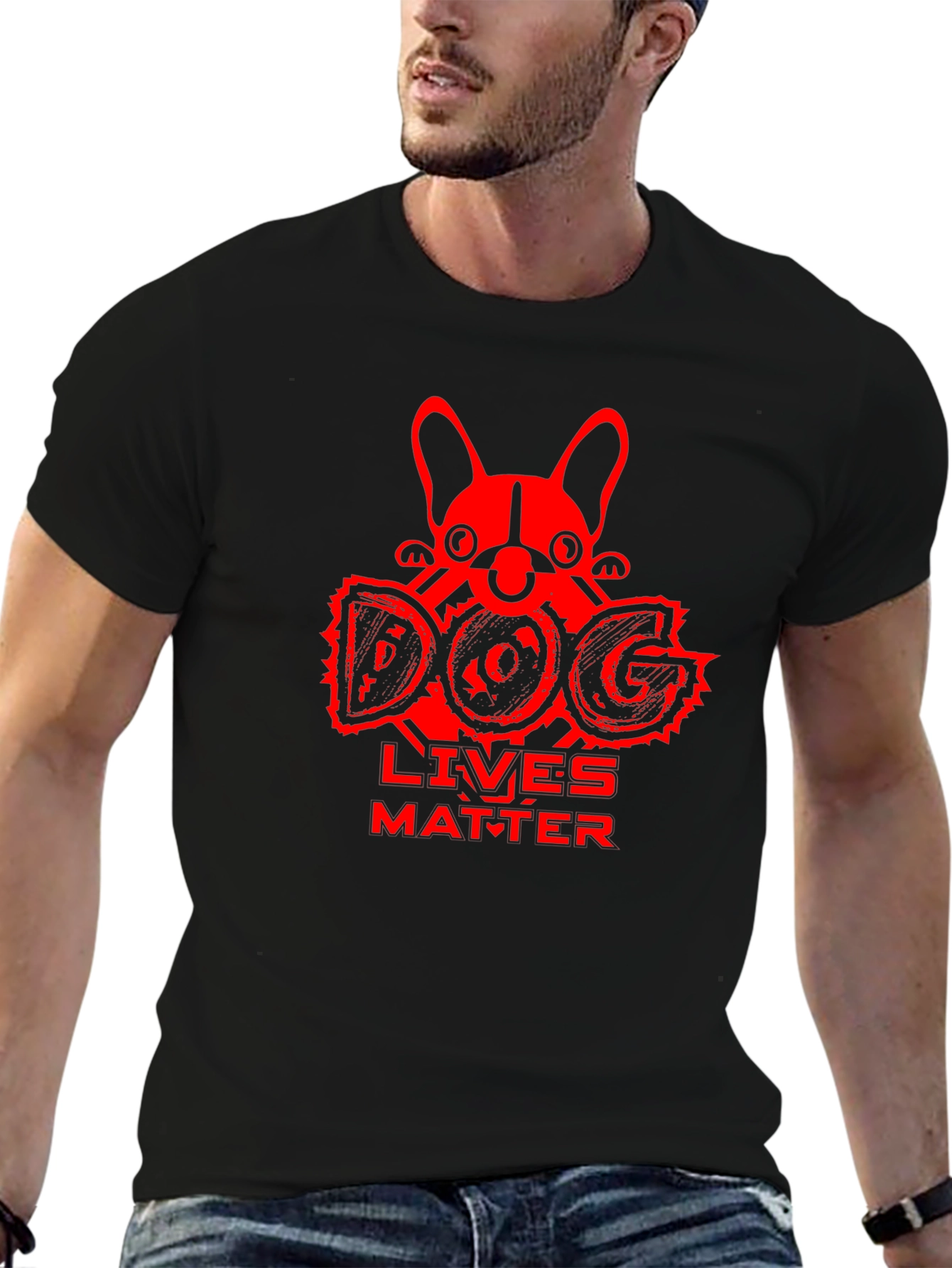 Dog Lives Matter T-Shirt - Black