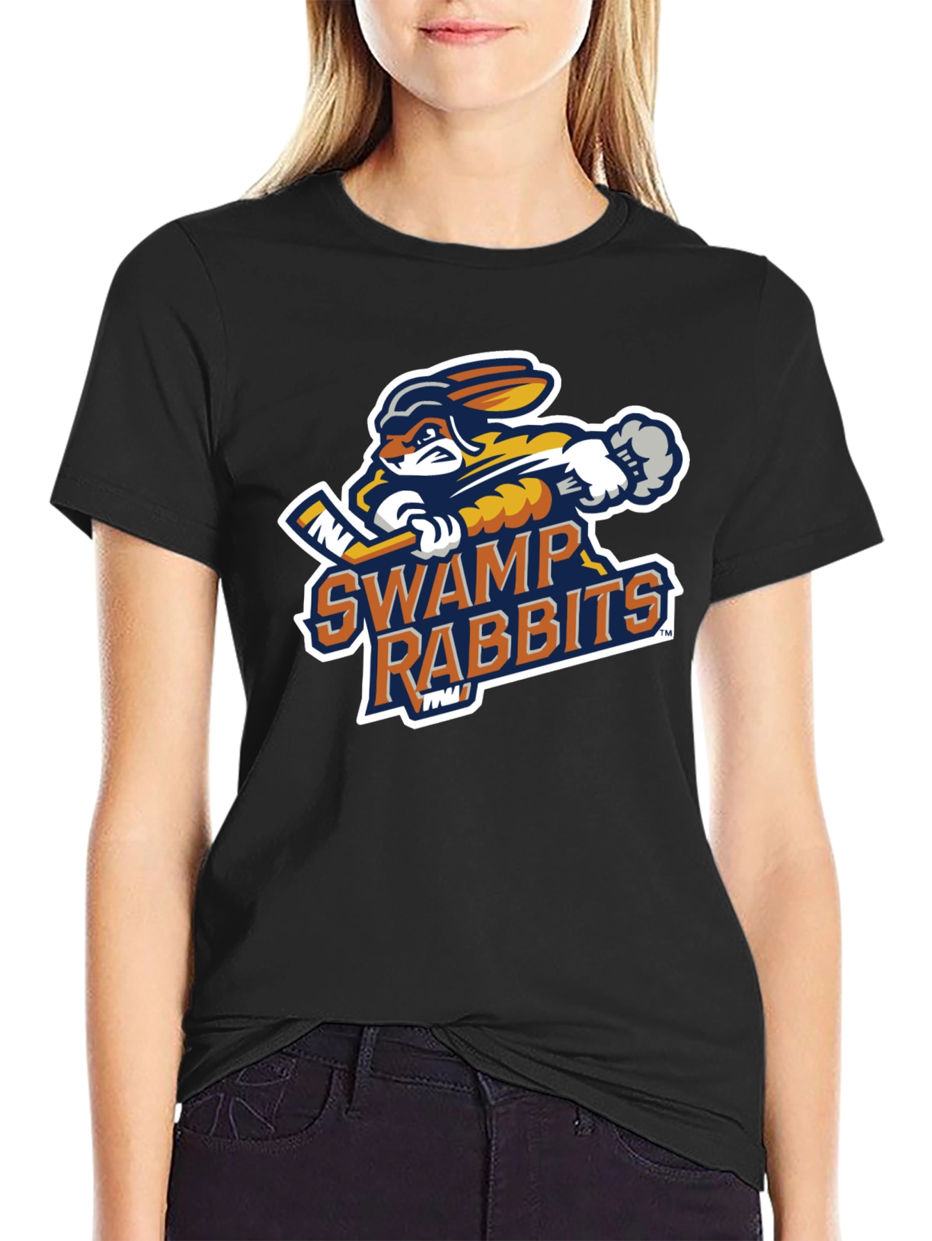 Swamp Rabbits Hockey T-Shirt - Black