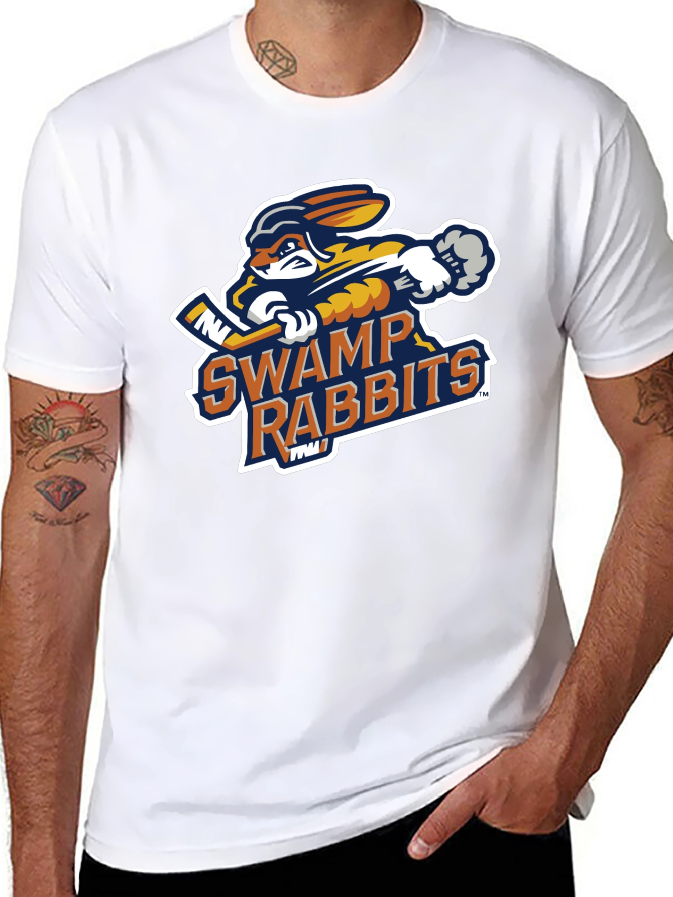 Swamp Rabbits Hockey T-Shirt - Black