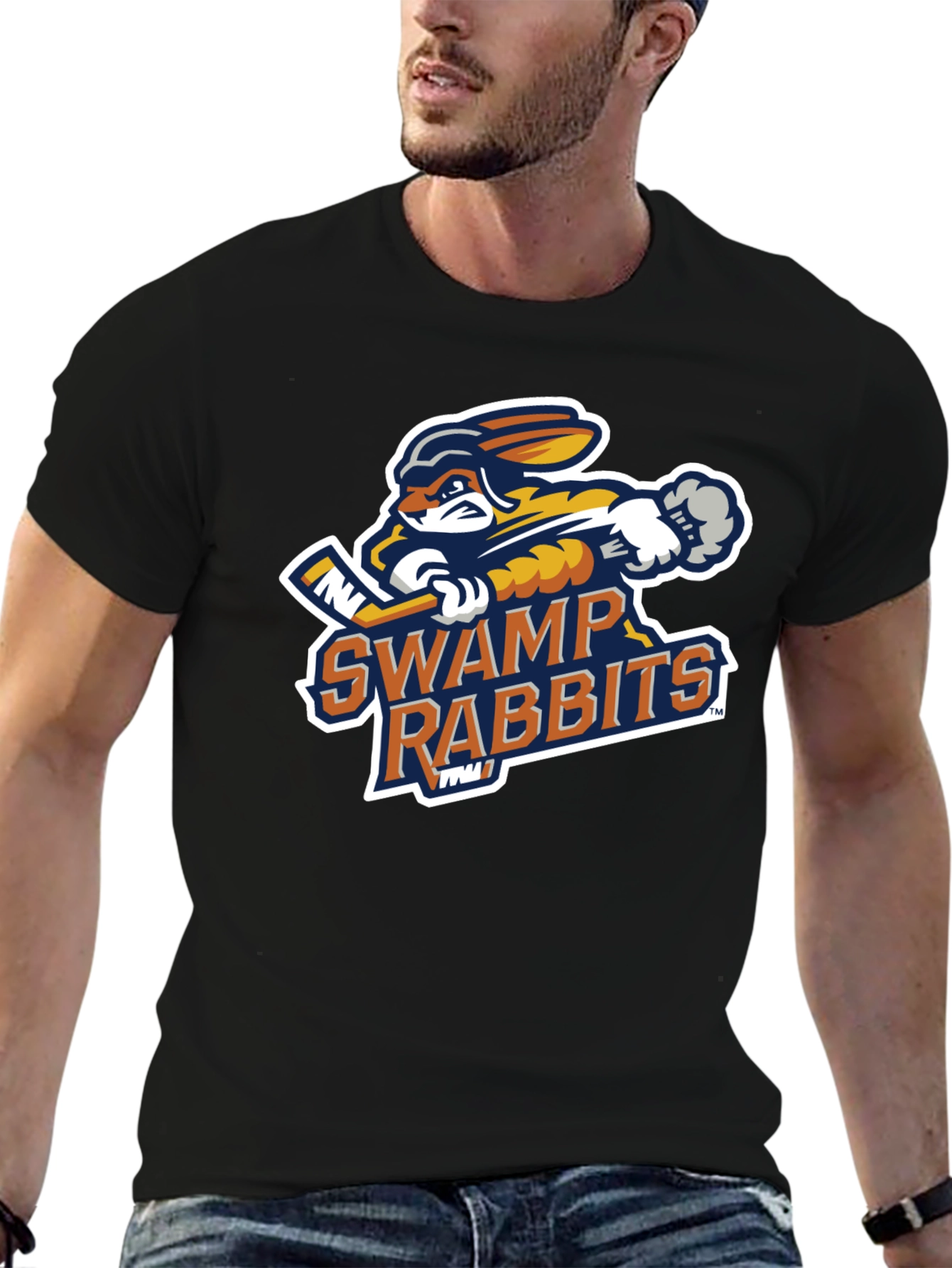 Swamp Rabbits Hockey T-Shirt - Black