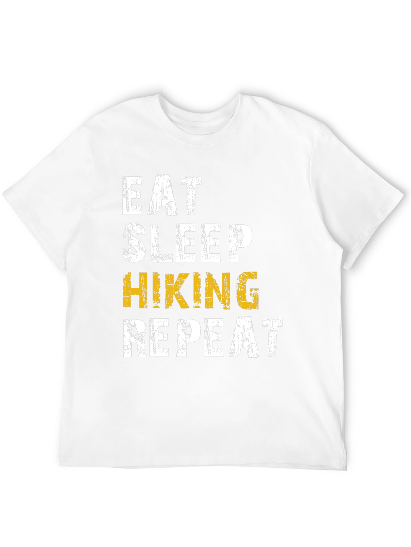 Eat Sleep Hiking Repeat T-Shirt - Black Cotton Tee