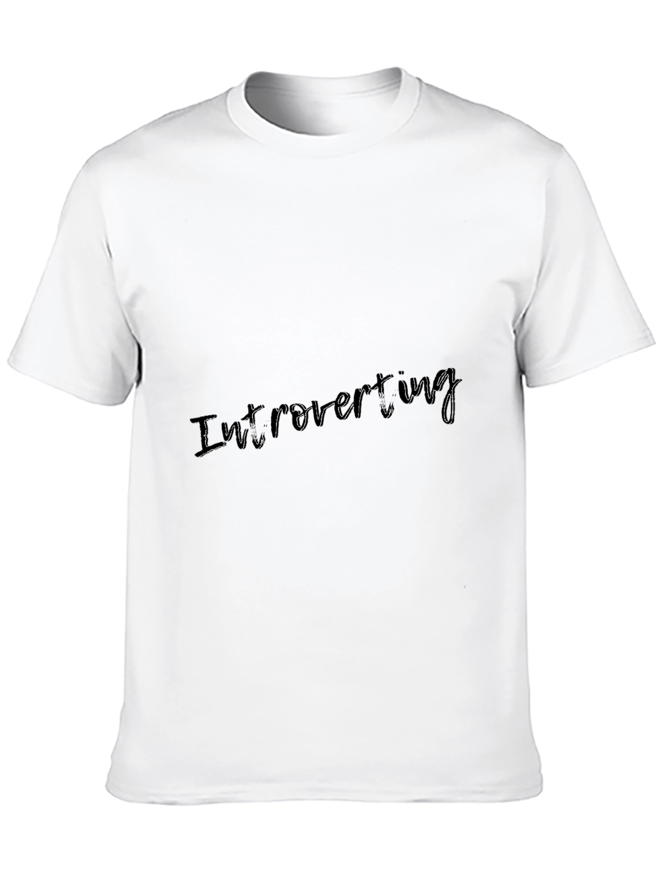Introverting Black T-Shirt - Soft & Comfy