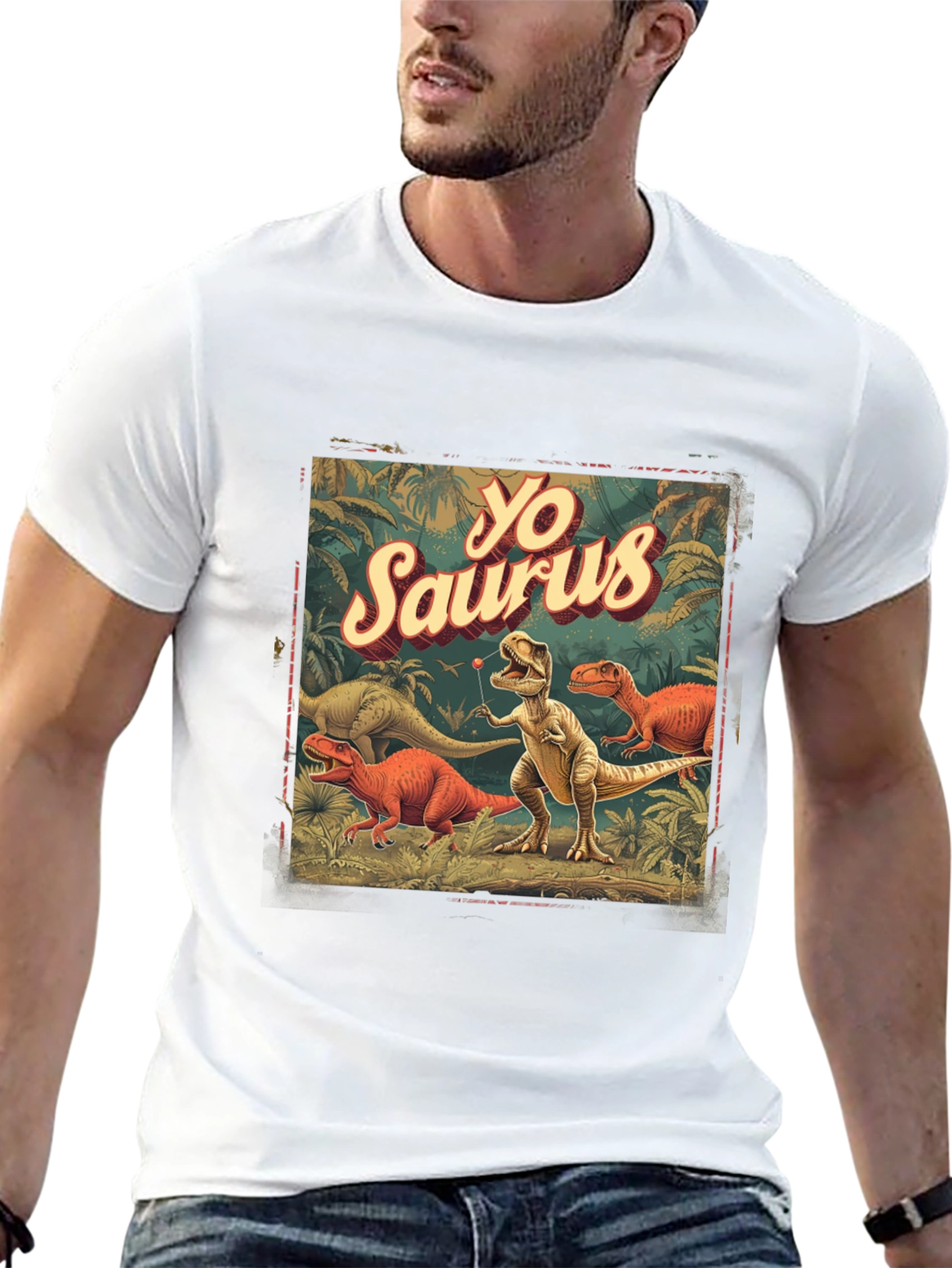 Yo Saurus Dinosaur Graphic Tee