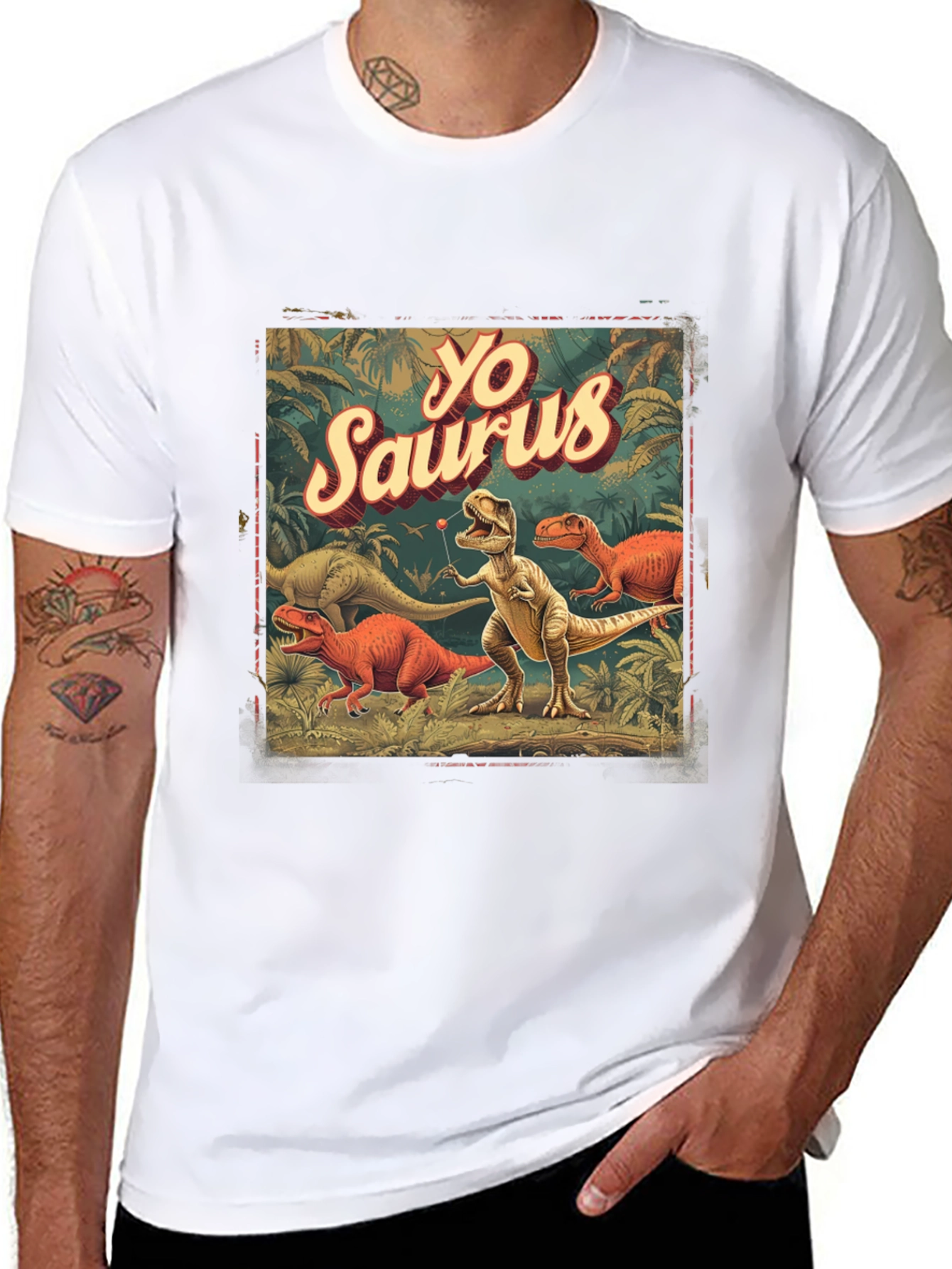 Yo Saurus Dinosaur Graphic Tee