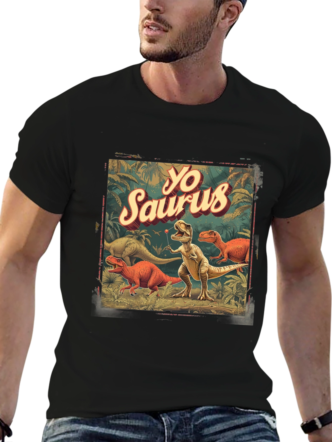 Yo Saurus Dinosaur Graphic Tee