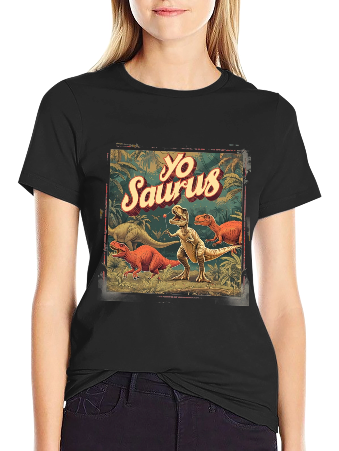 Yo Saurus Dinosaur Graphic Tee