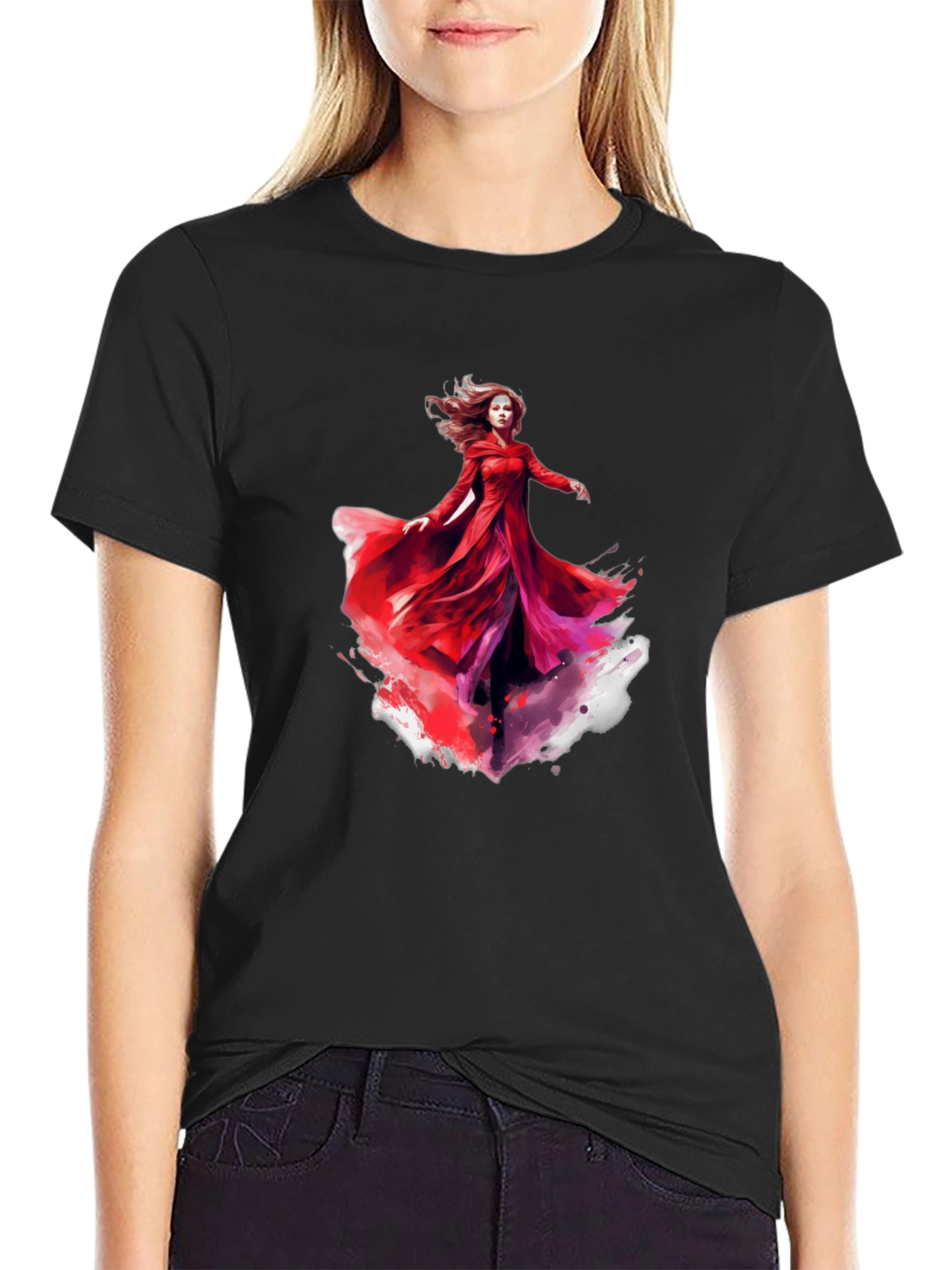 Scarlet Witch Graphic Tee - Mens Black T-Shirt
