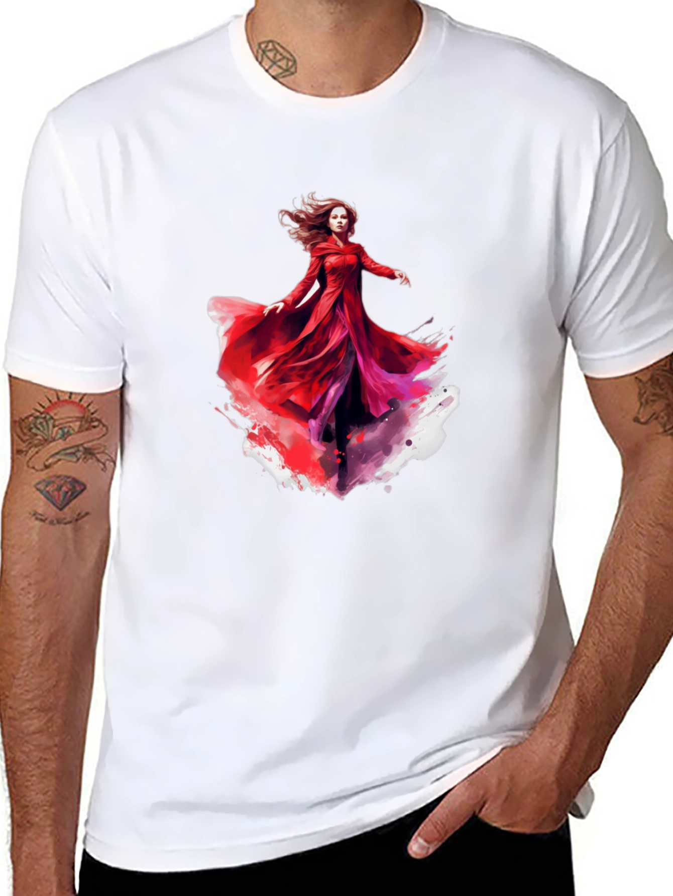 Scarlet Witch Graphic Tee - Mens Black T-Shirt