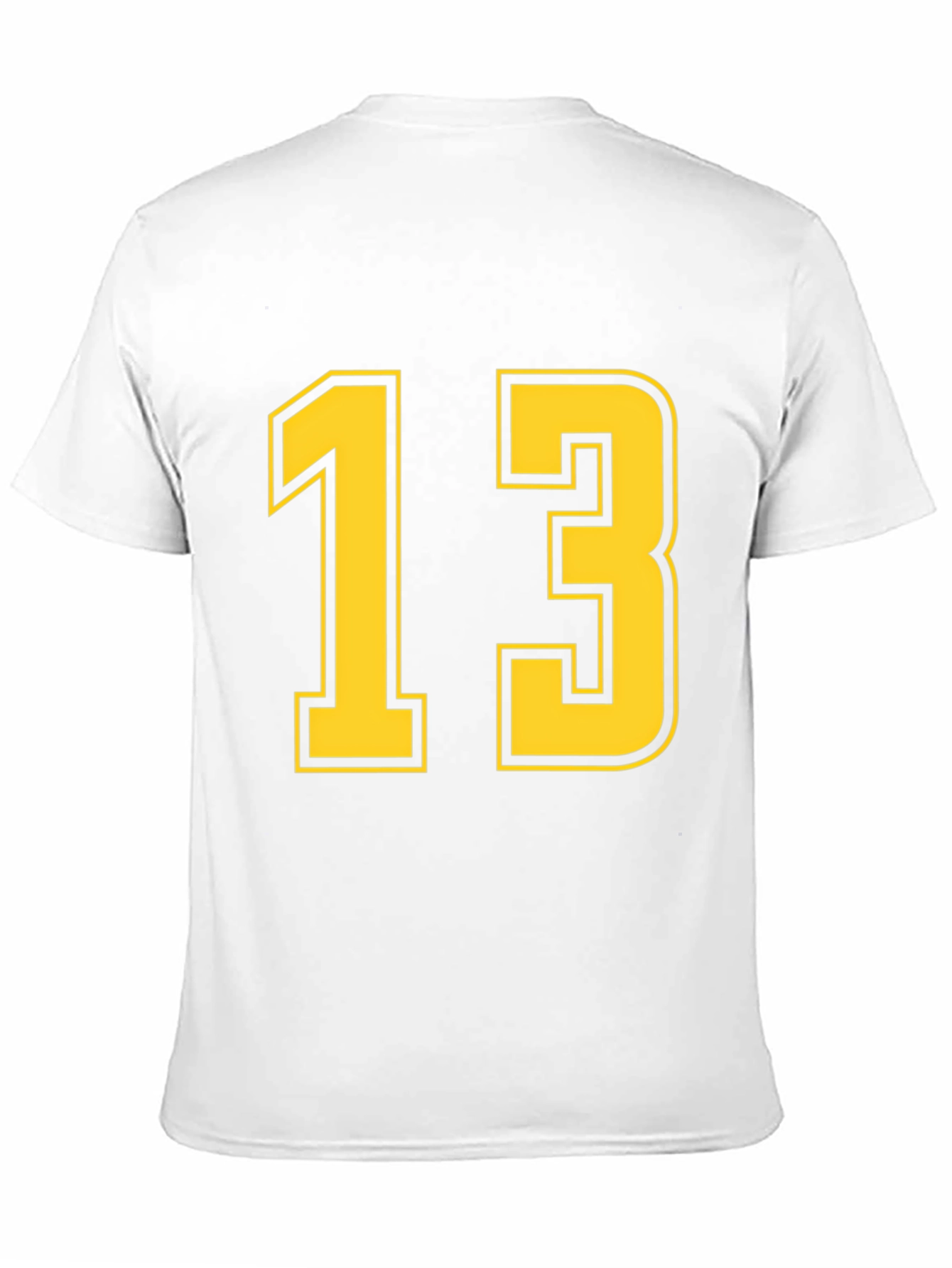 Black T-Shirt with Yellow Number 13