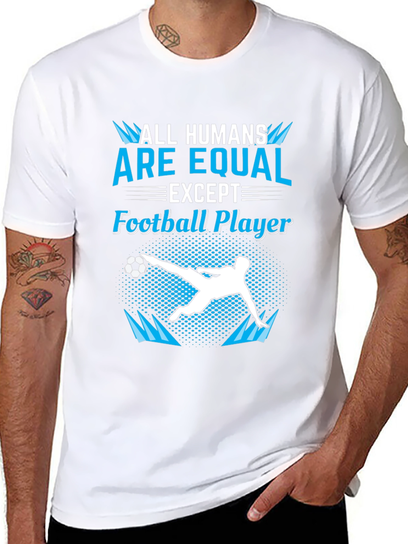 Funny Football Player Graphic T-Shirt