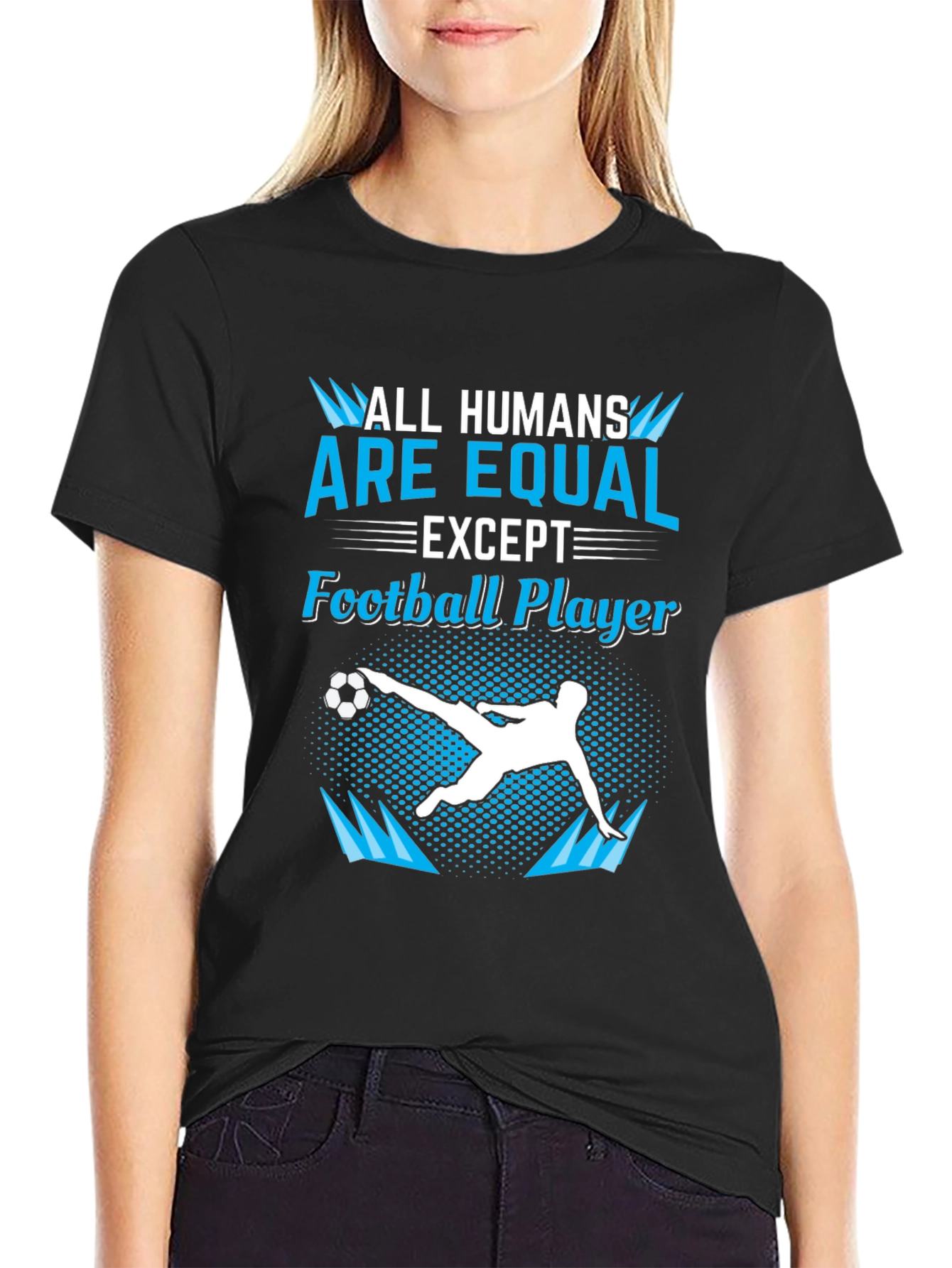 Funny Football Player Graphic T-Shirt