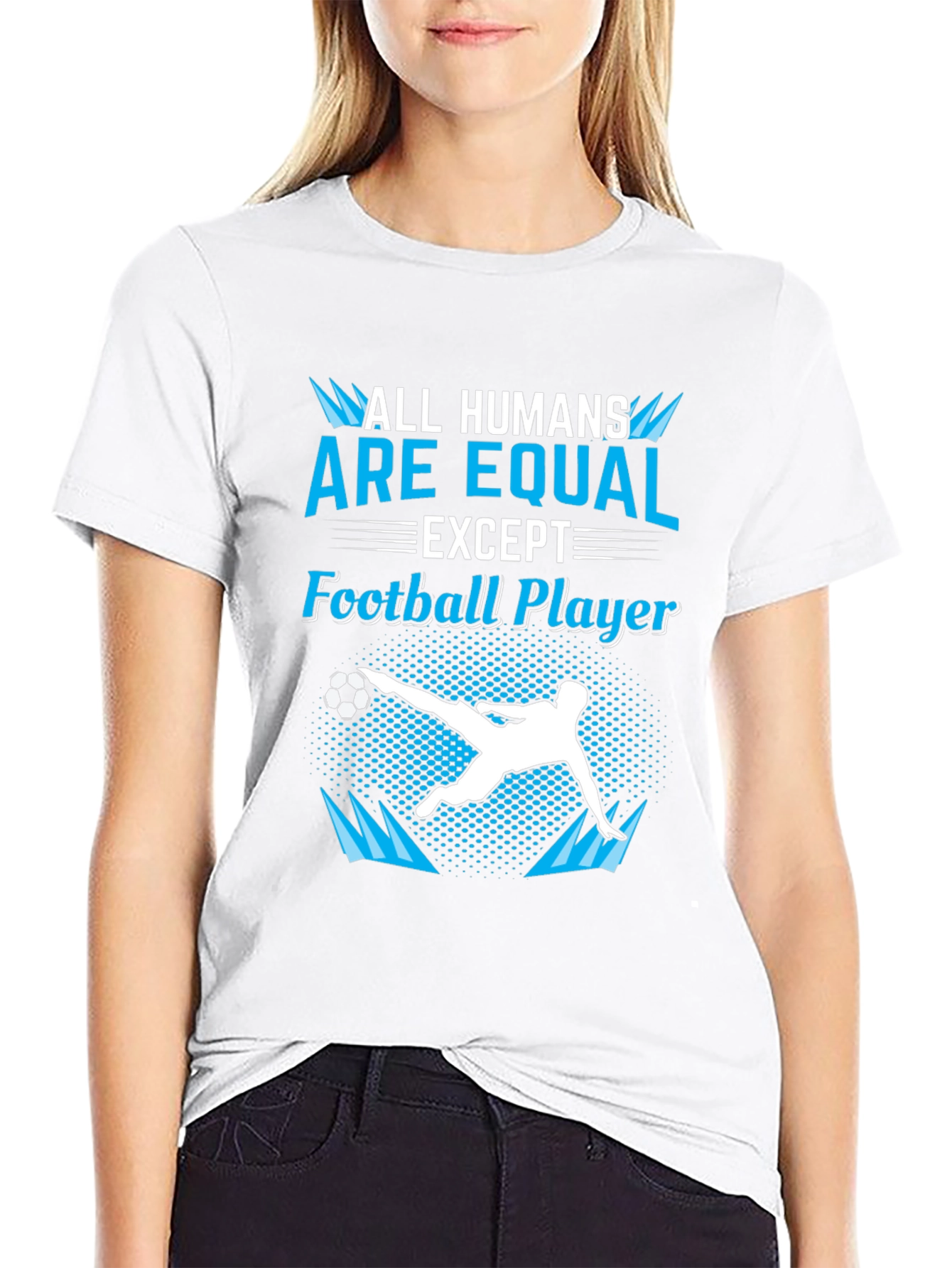 Funny Football Player Graphic T-Shirt