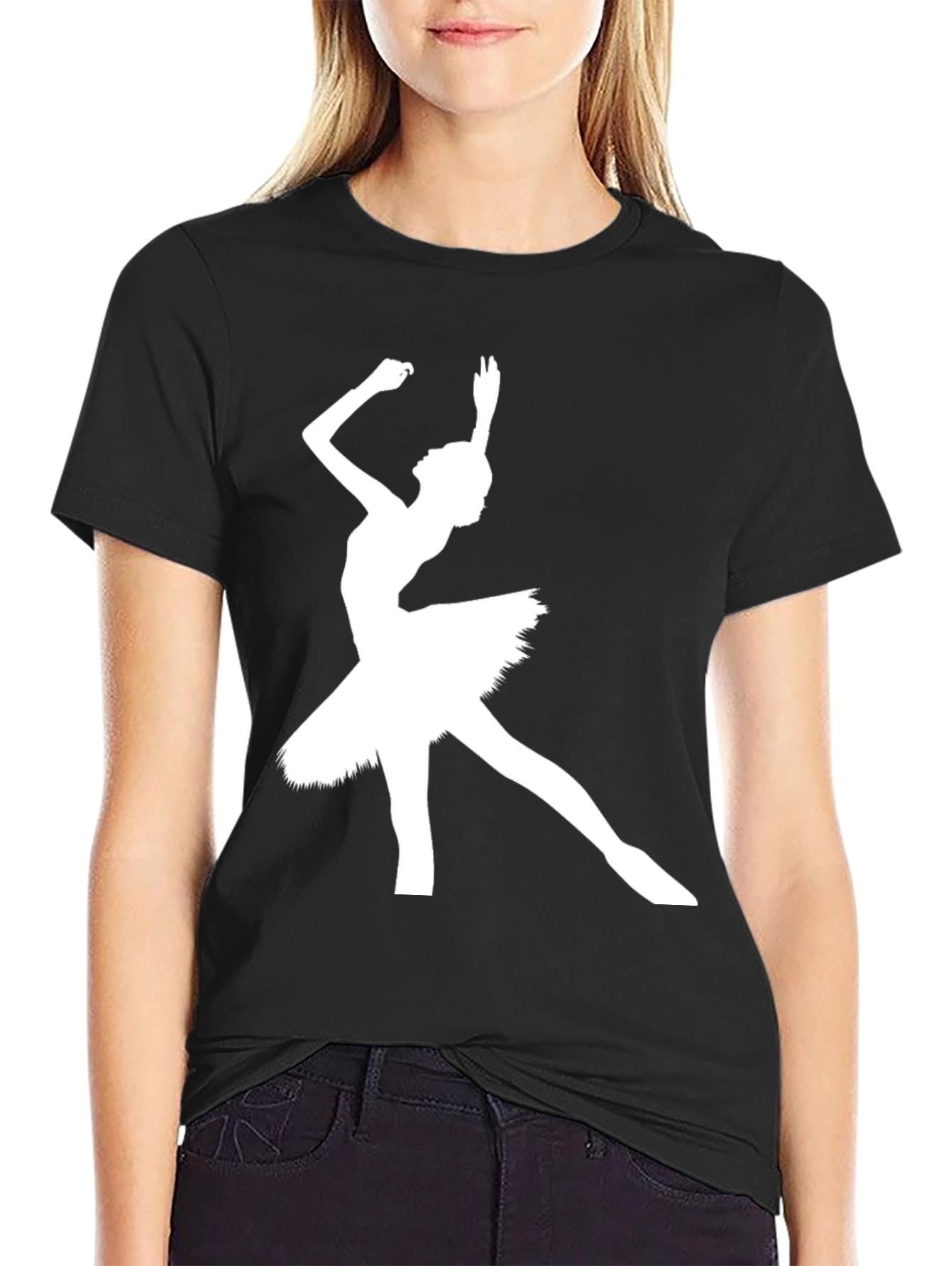 Ballerina Graphic Tee - Black T-Shirt