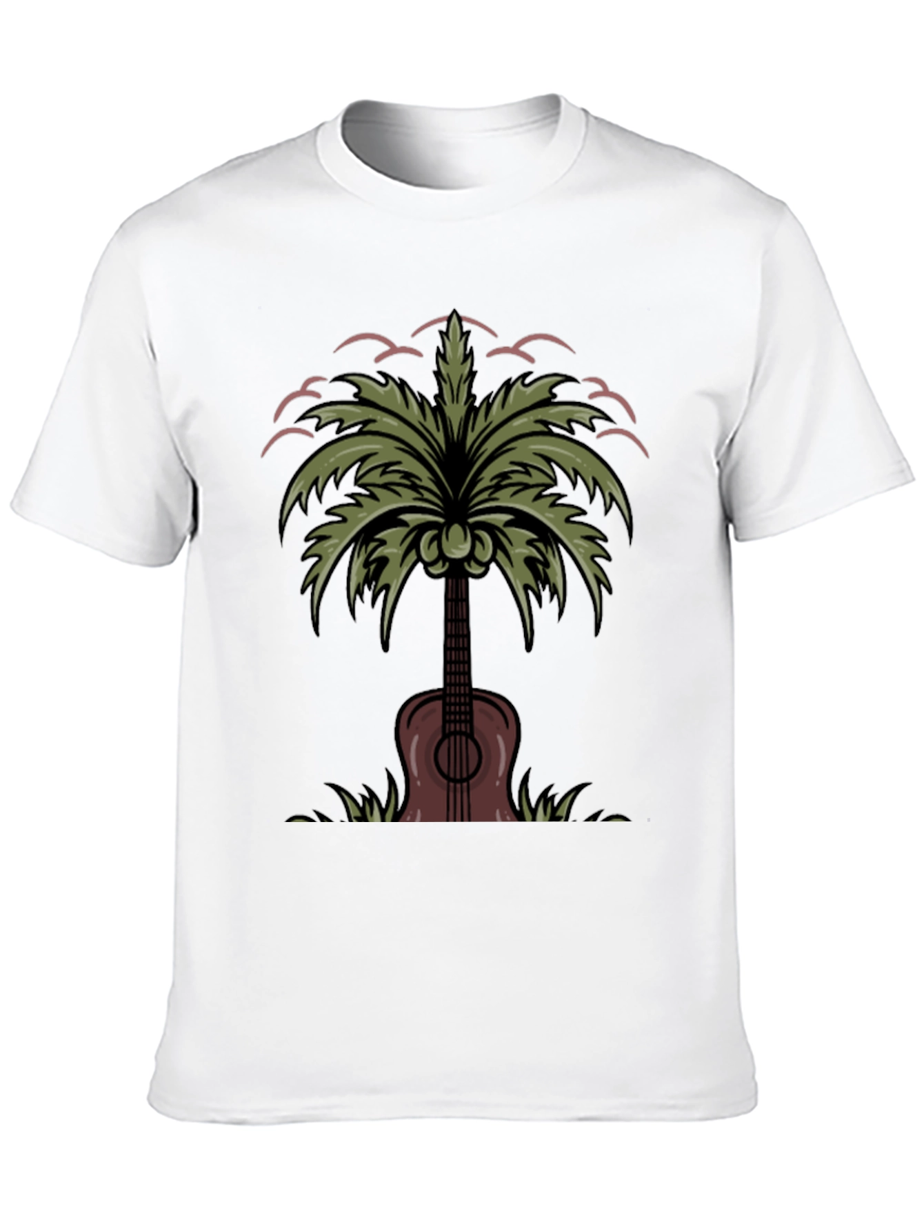 Palm Tree Guitar Graphic Tee