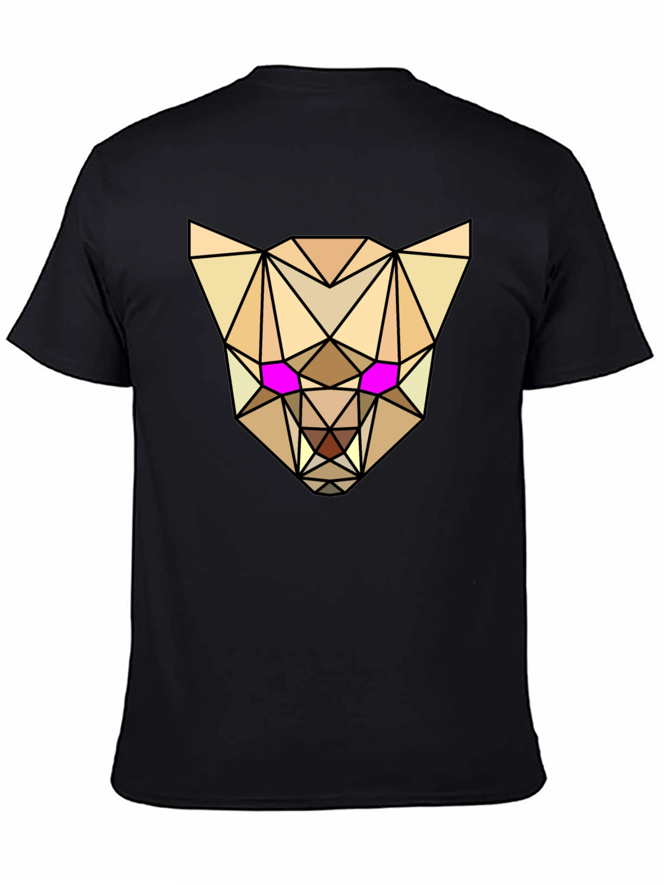 Geometric Animal Tee - Abstract Lynx Graphic T-Shirt