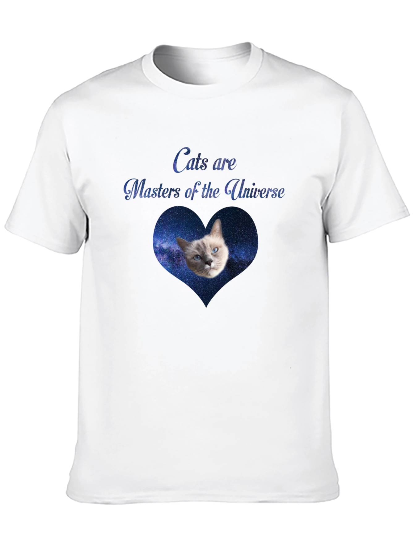 Cats Are Masters of the Universe Black T-Shirt