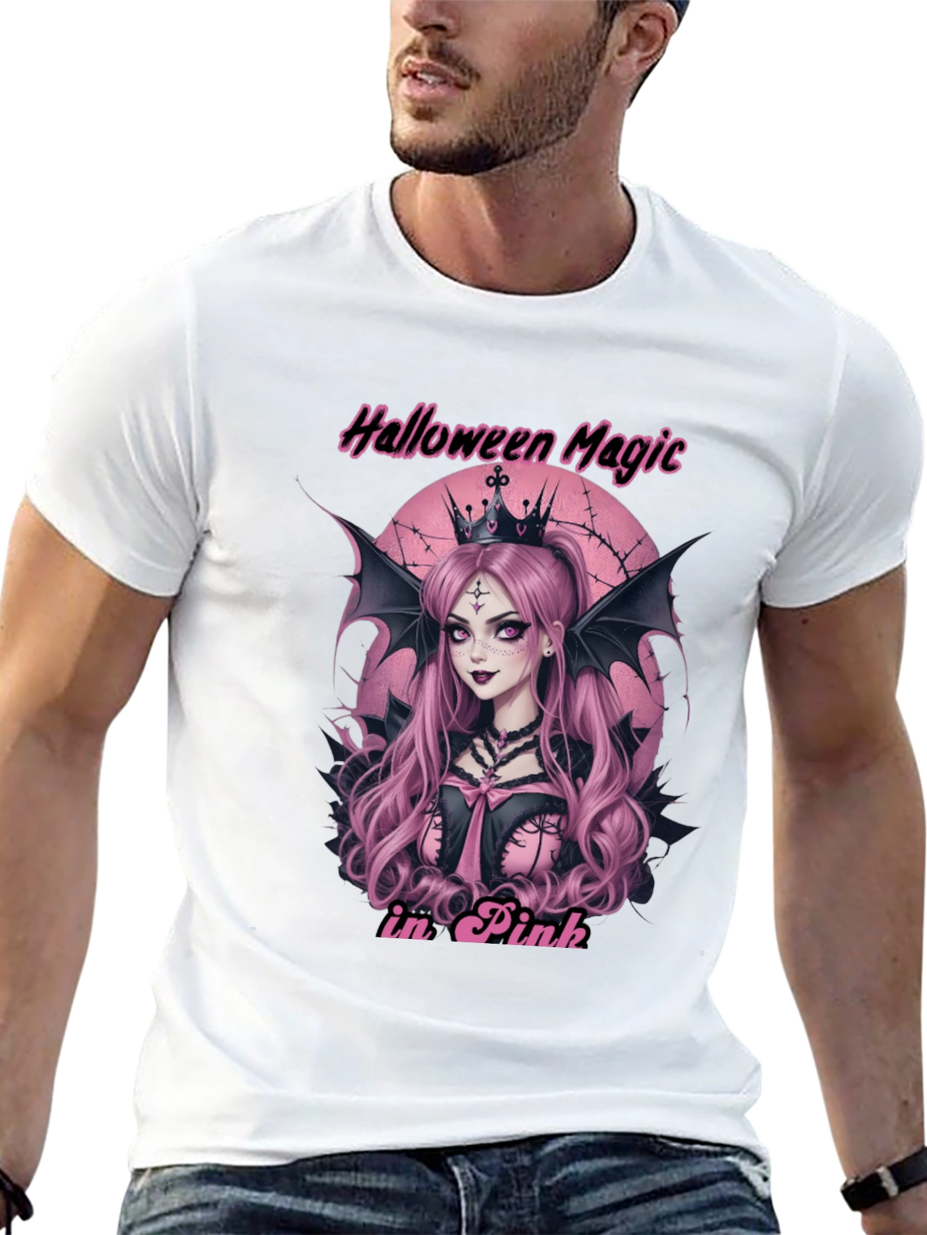 Halloween Magic in Pink T-Shirt