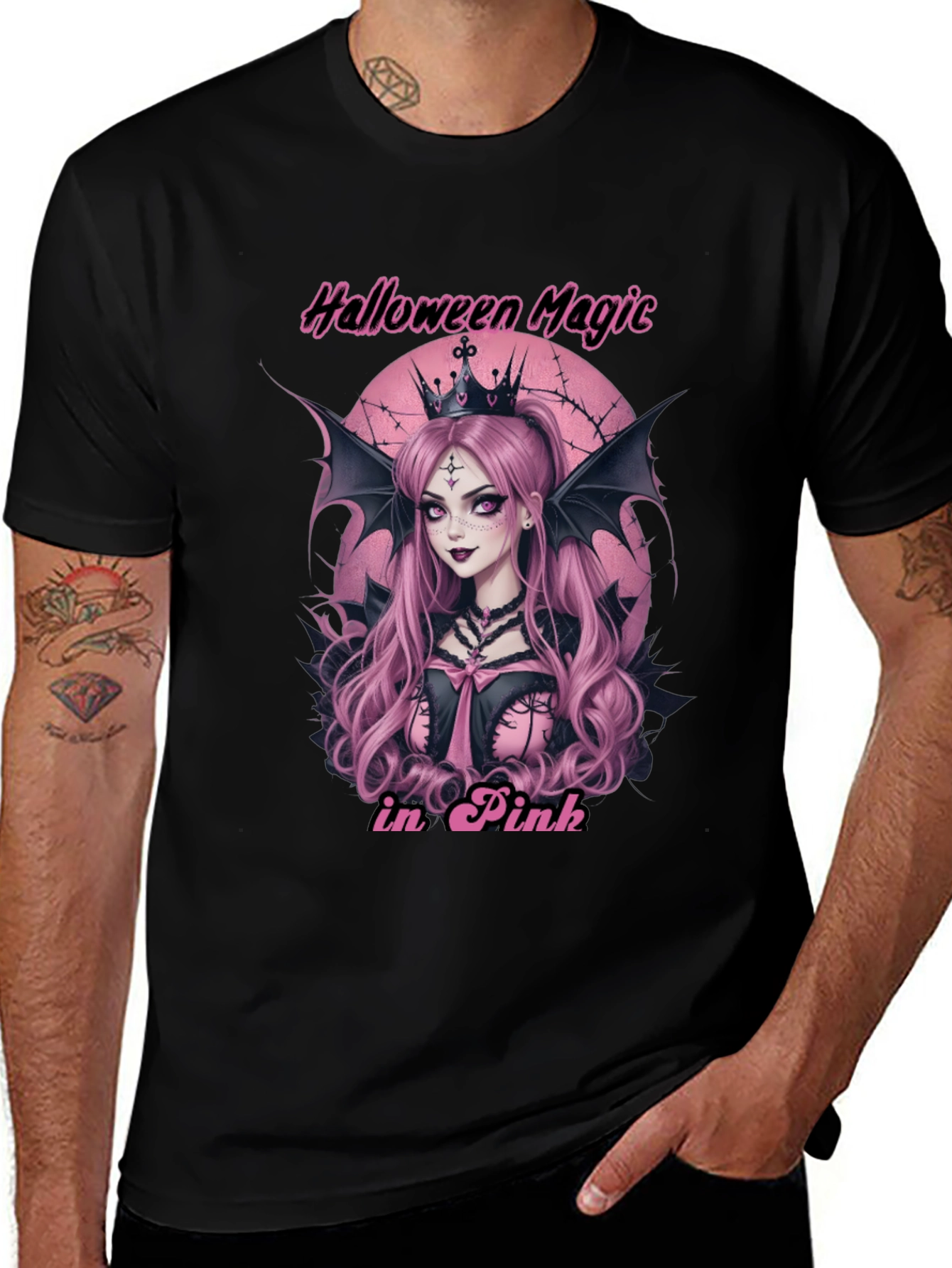Halloween Magic in Pink T-Shirt