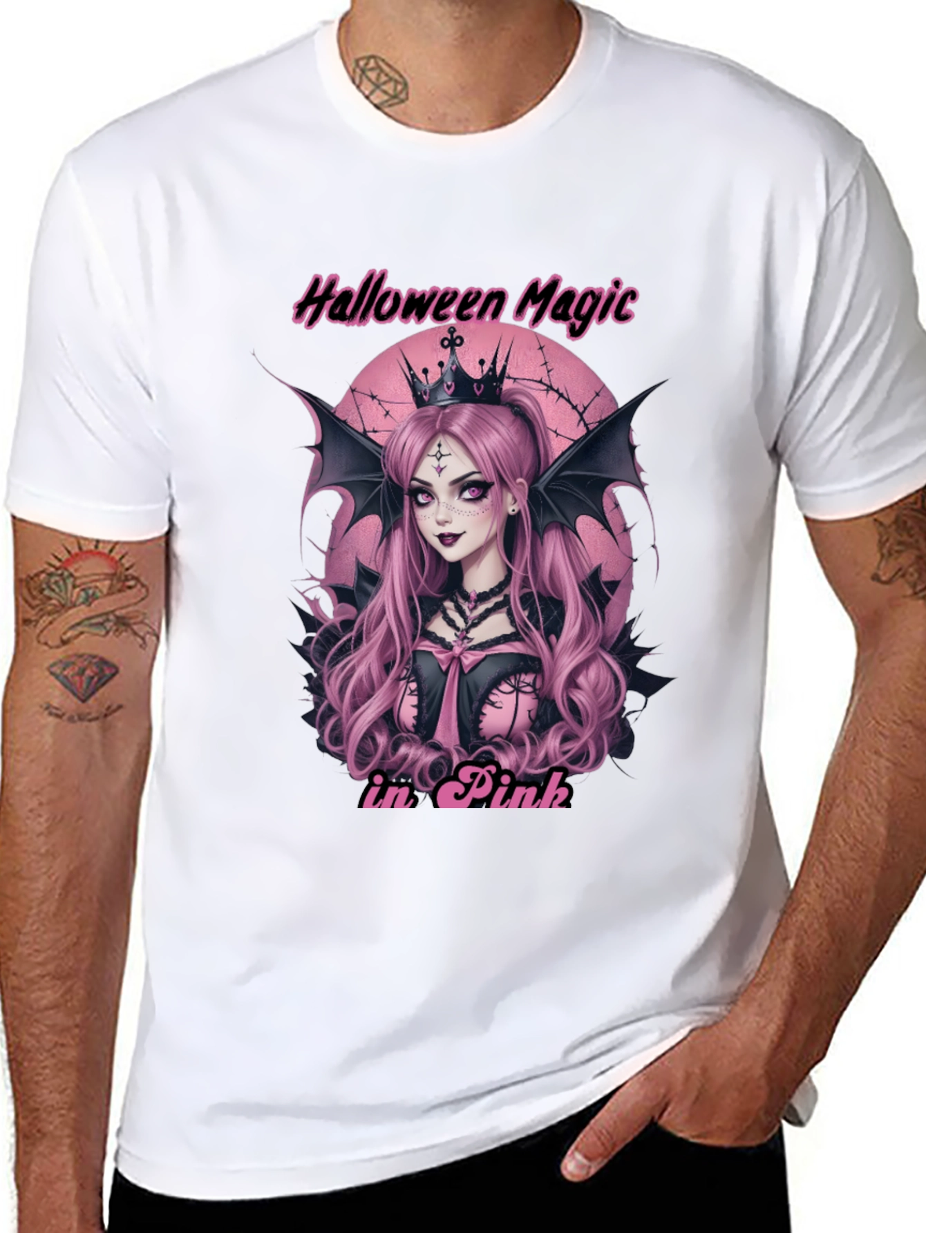 Halloween Magic in Pink T-Shirt