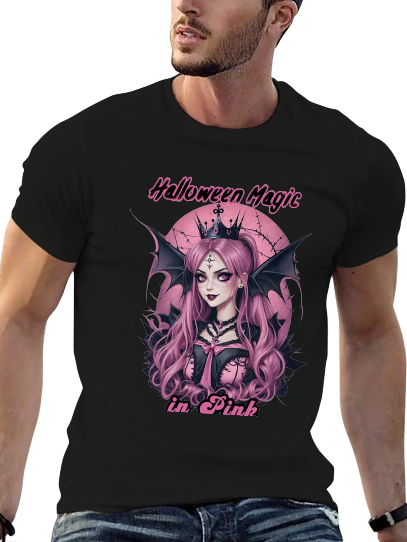 Halloween Magic in Pink T-Shirt