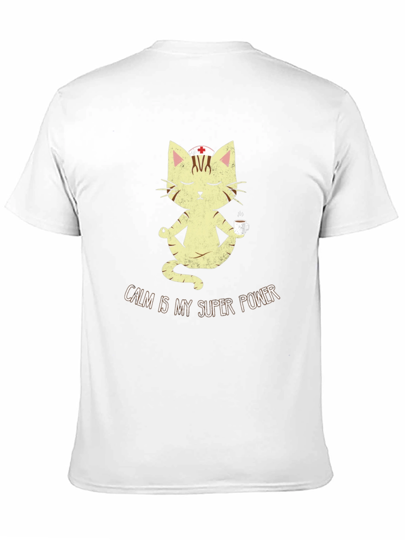 Calm is My Superpower Nurse Cat T-Shirt