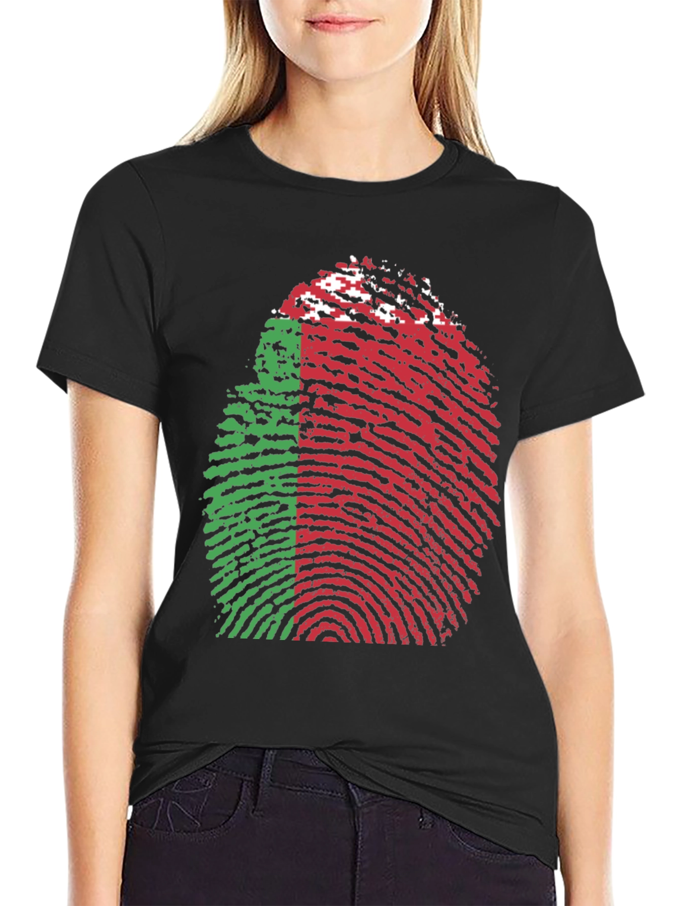 Belarus Flag Fingerprint T-Shirt
