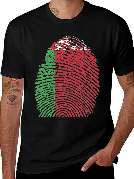Belarus Flag Fingerprint T-Shirt