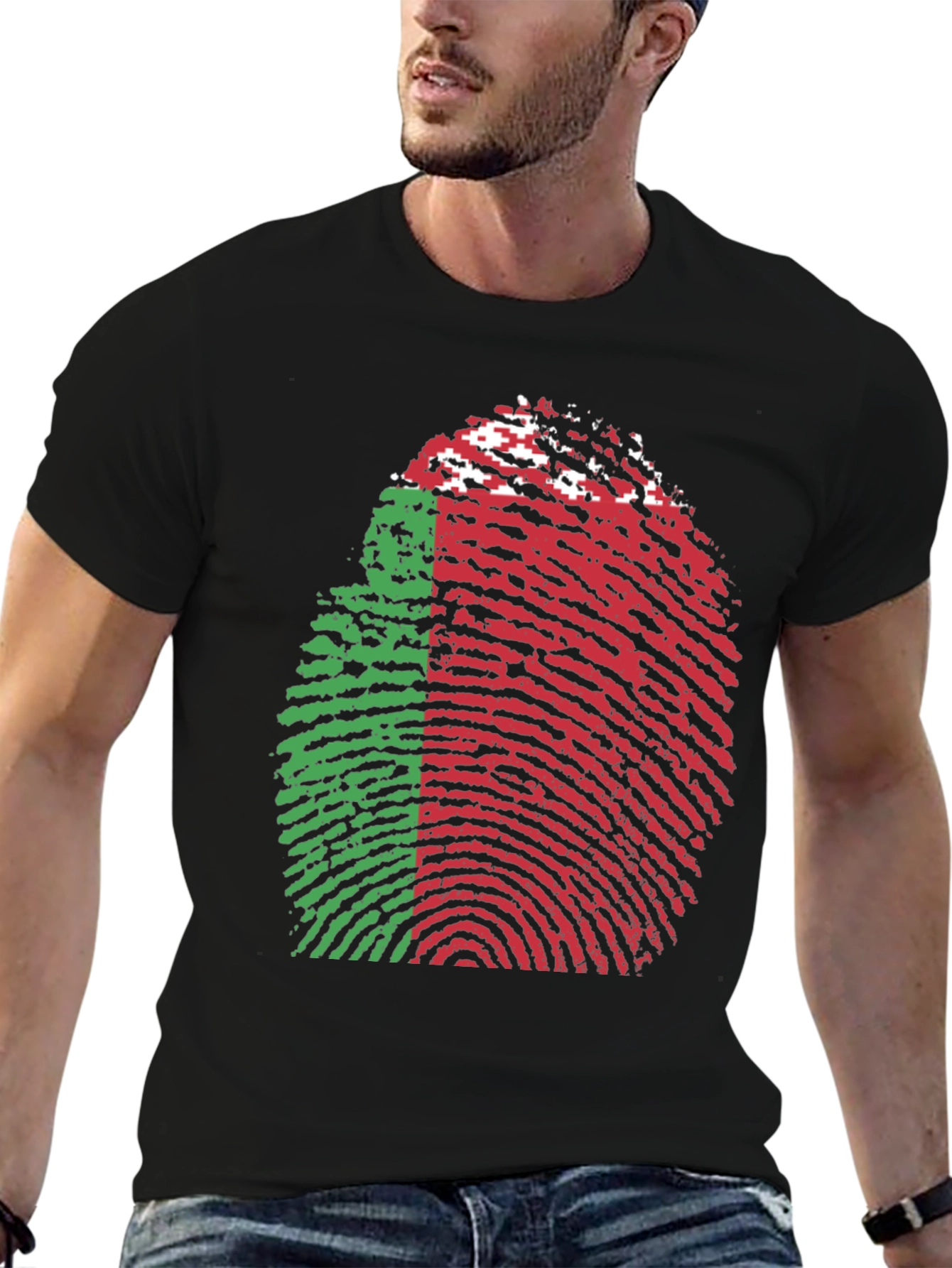 Belarus Flag Fingerprint T-Shirt