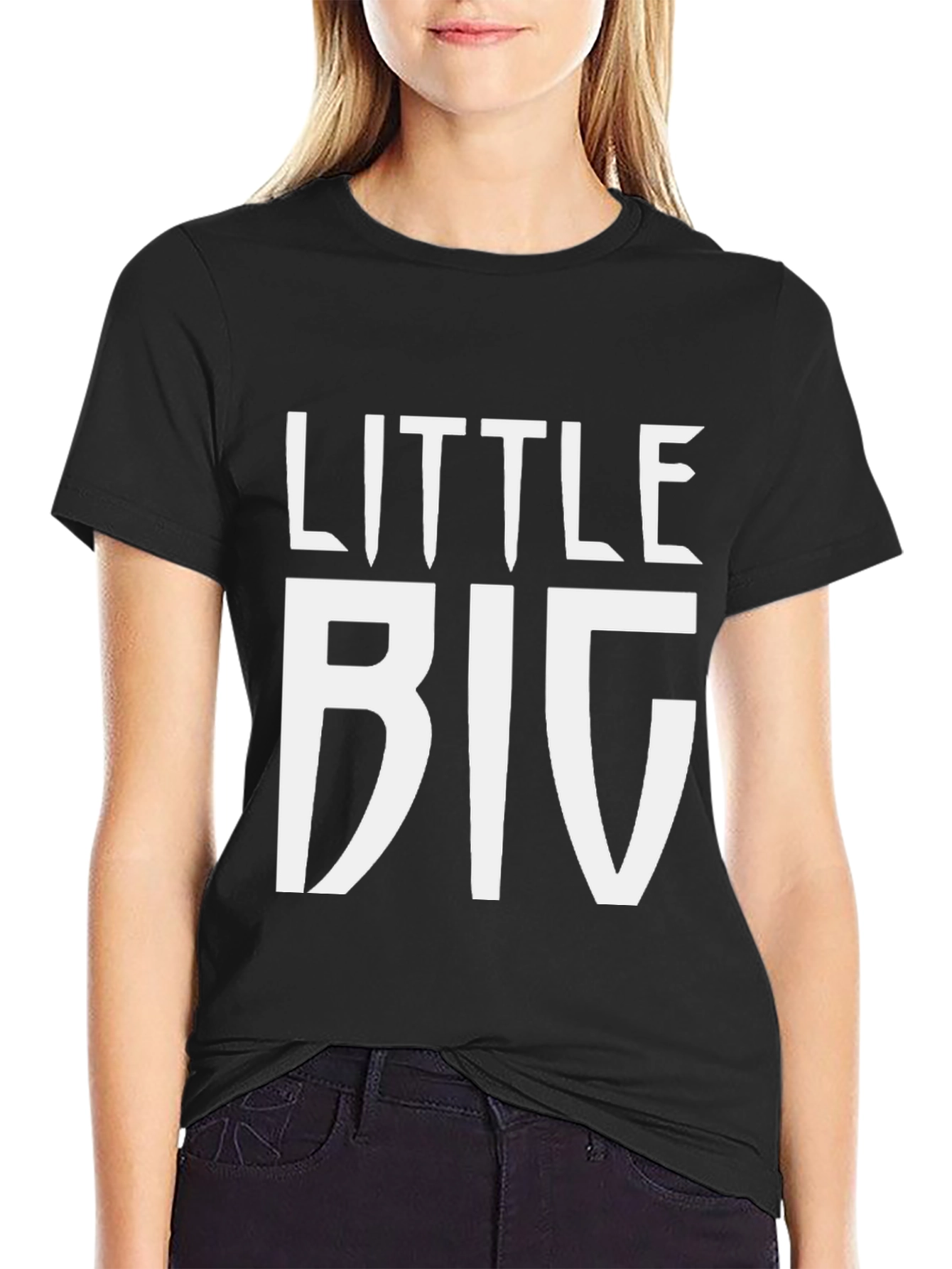 Little Big Graphic Tee - Unisex Black T-Shirt