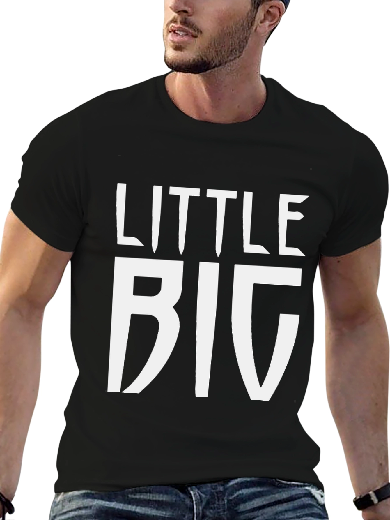 Little Big Graphic Tee - Unisex Black T-Shirt