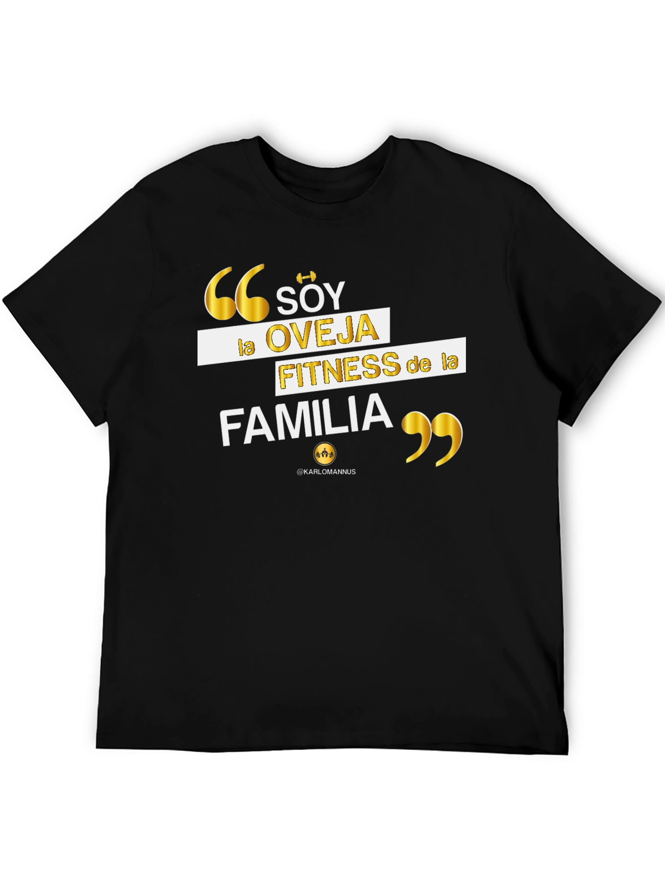 Fitness Family T-Shirt - Black Gym Motivation