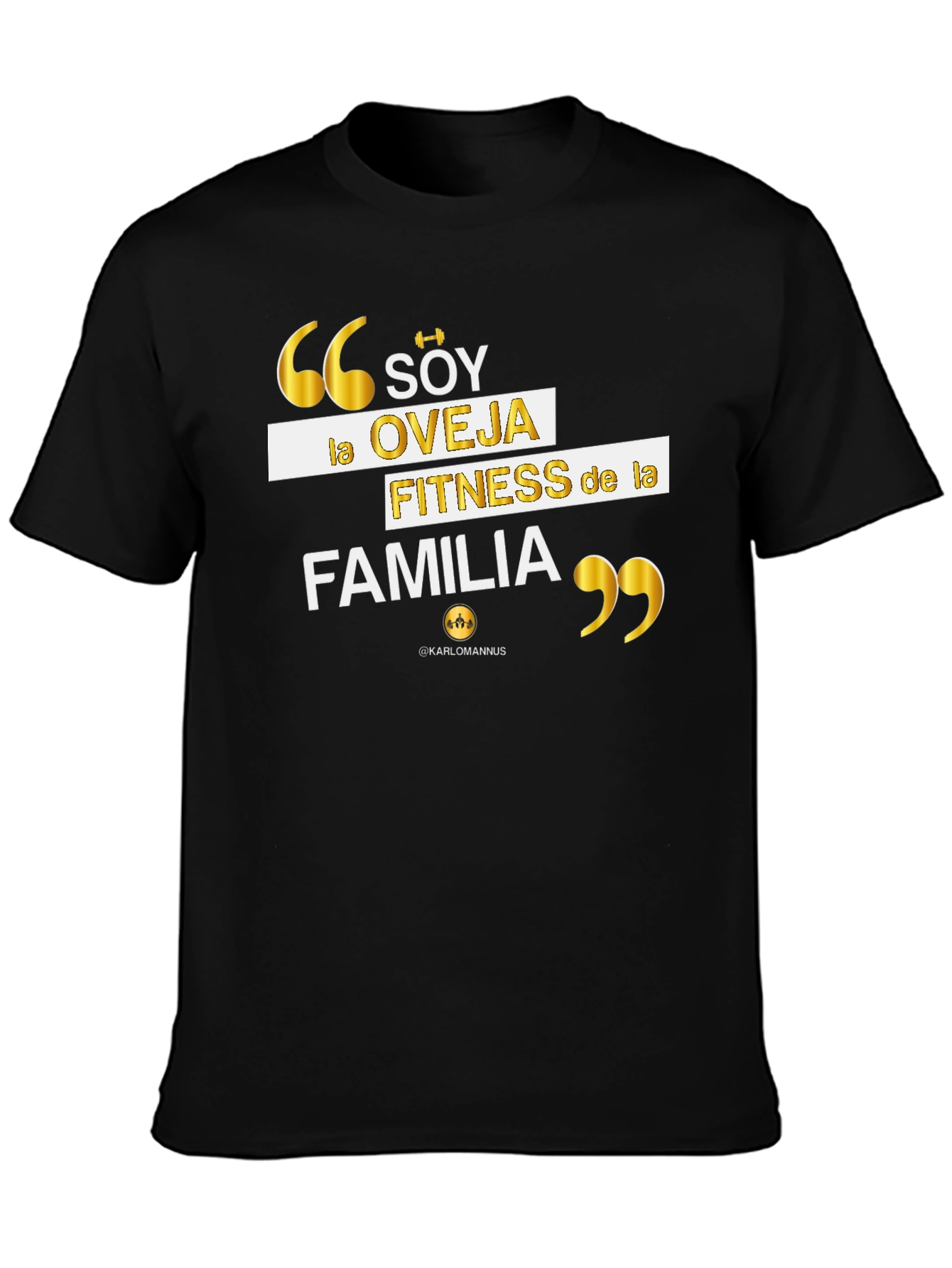 Fitness Family T-Shirt - Black Gym Motivation
