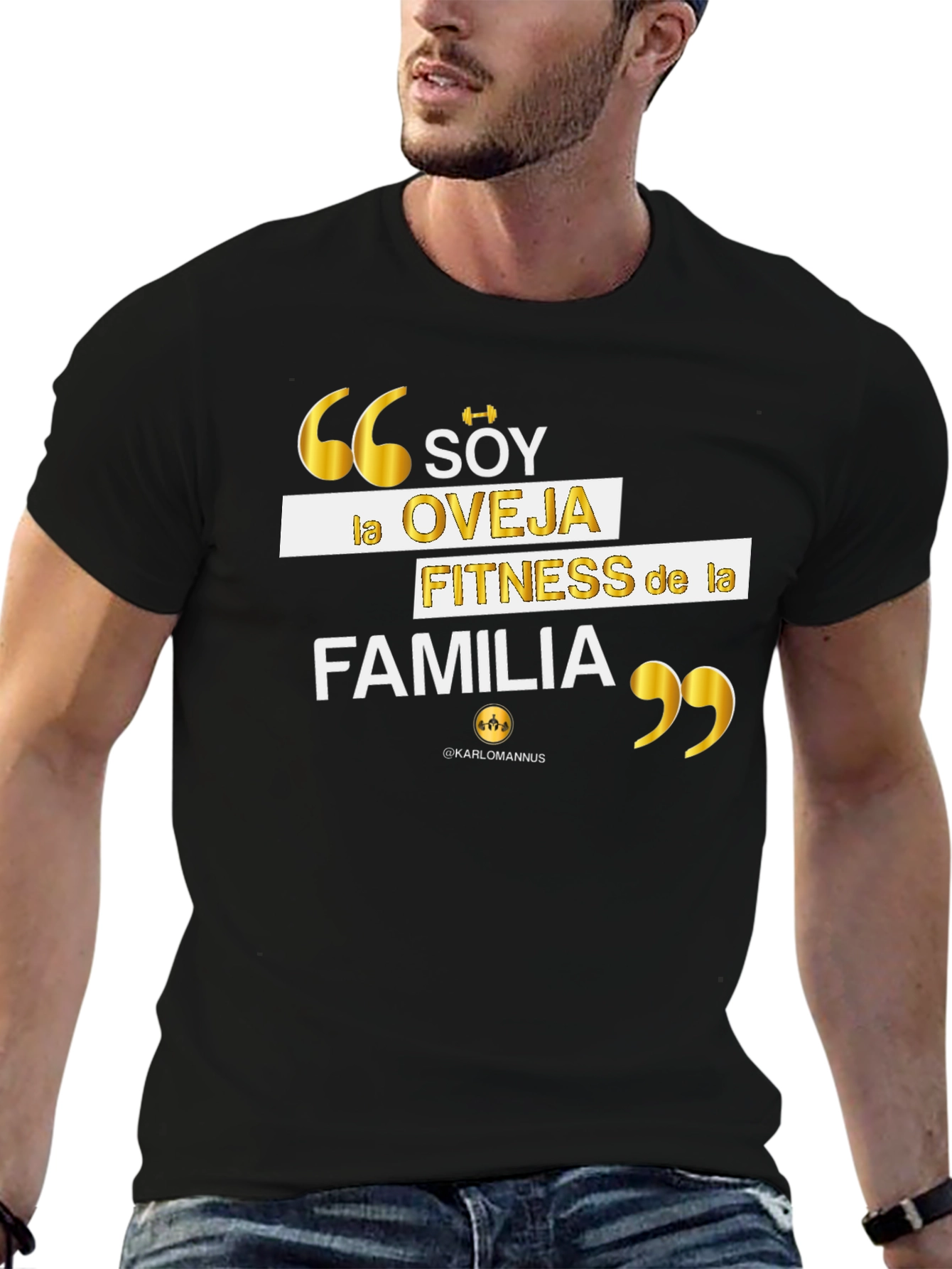 Fitness Family T-Shirt - Black Gym Motivation