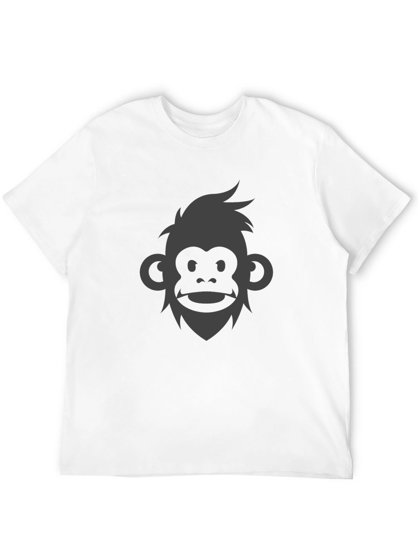 Monkey Face Graphic Tee - Modern Style