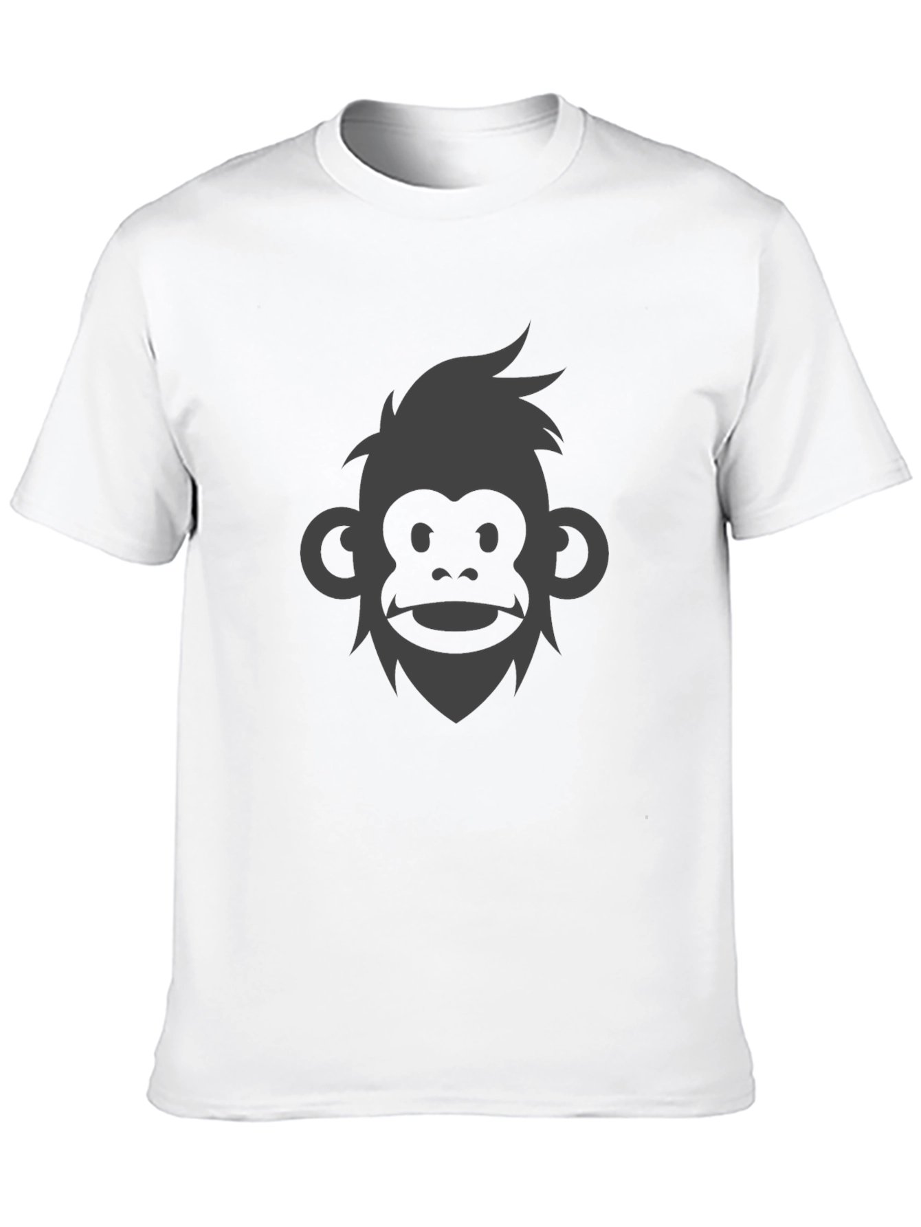 Monkey Face Graphic Tee - Modern Style
