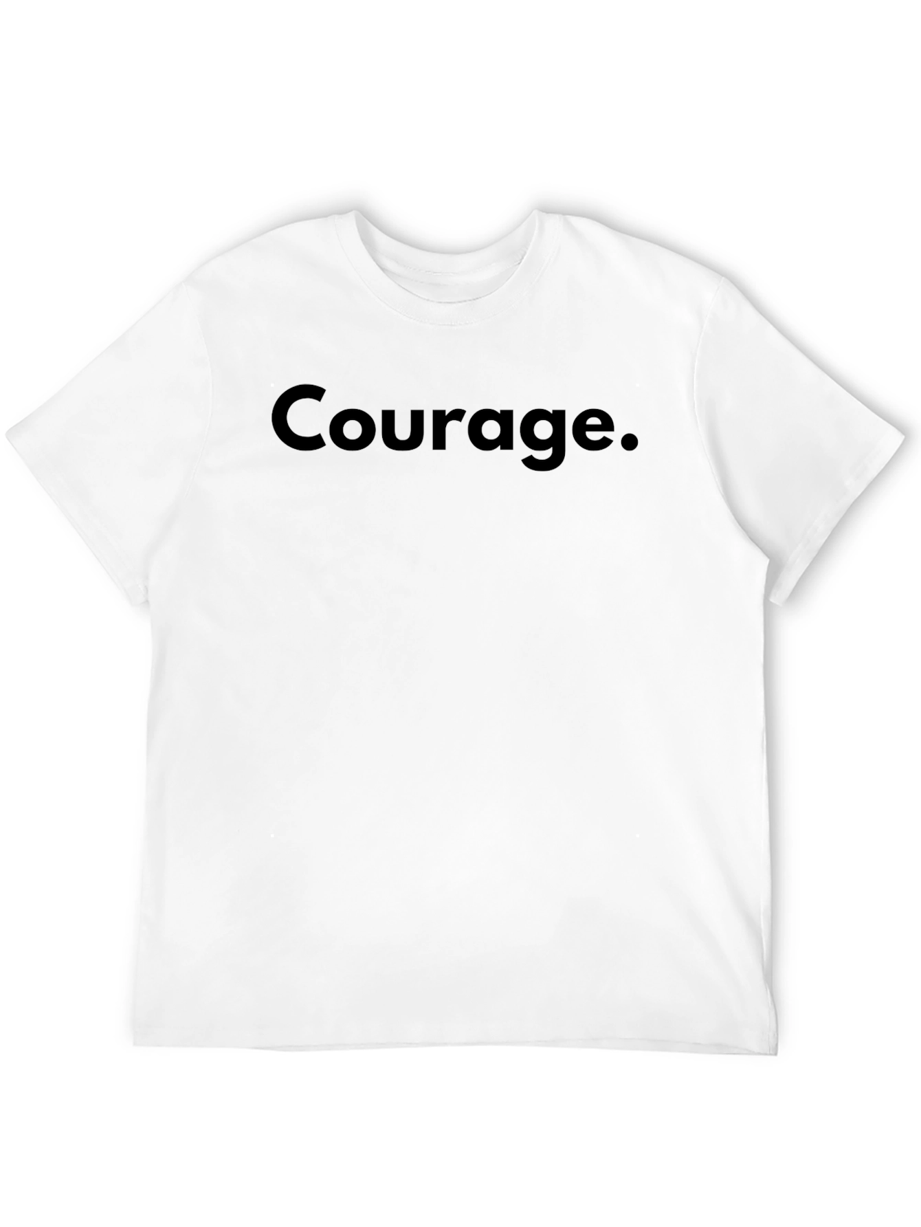 Courage Black T-Shirt - Classic Statement Tee