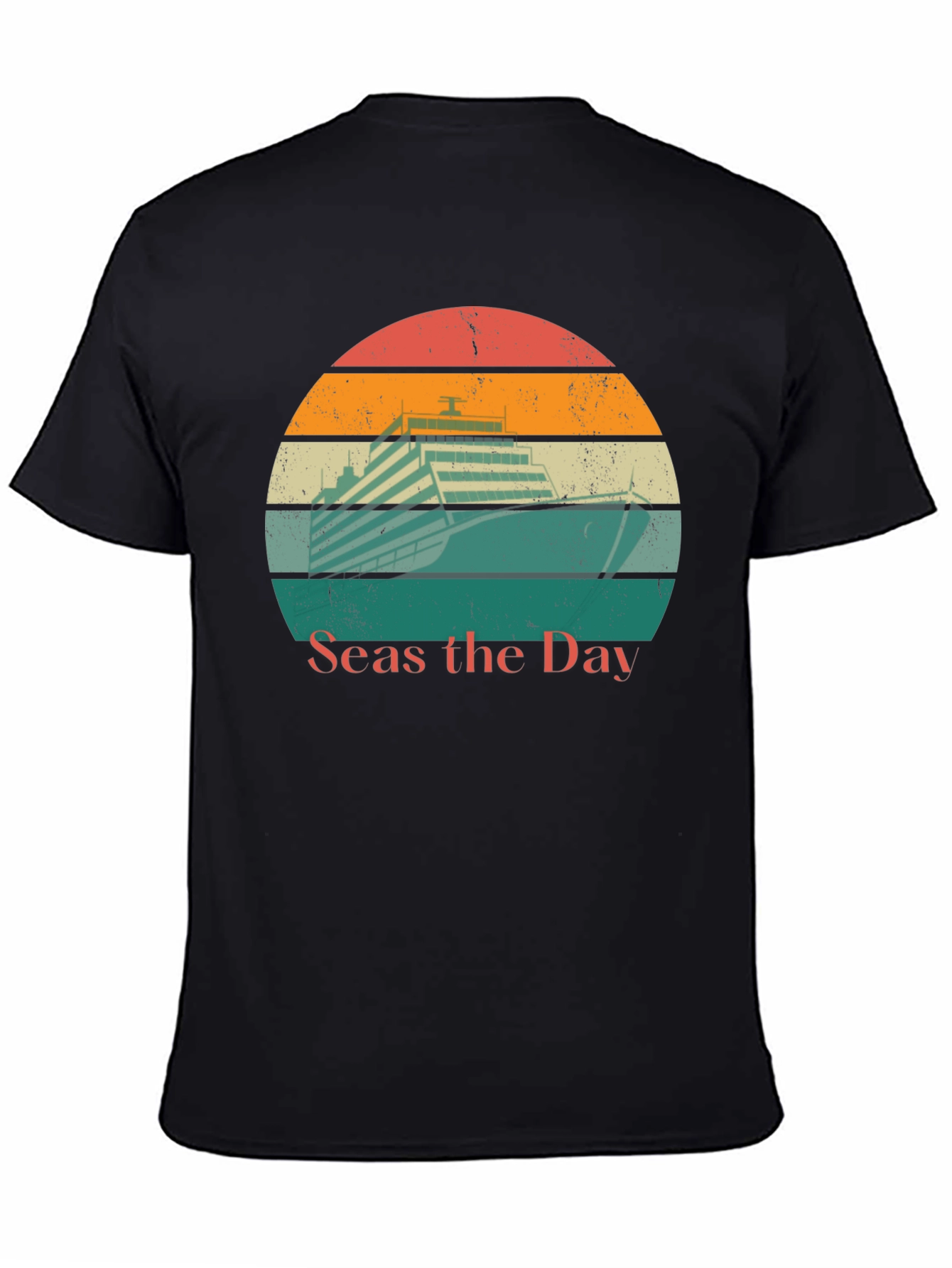 Seas the Day Cruise Ship Graphic Tee