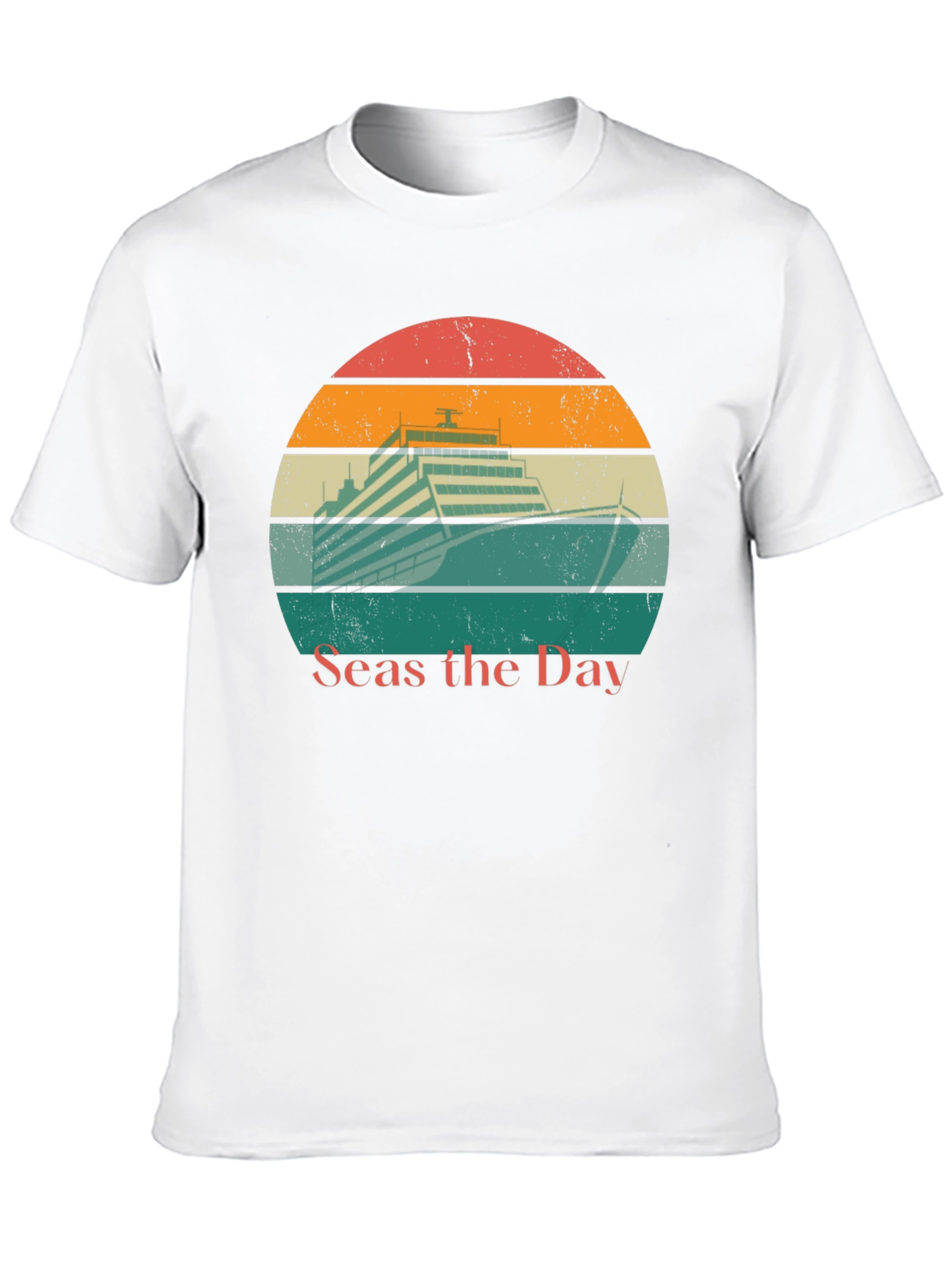 Seas the Day Cruise Ship Graphic Tee
