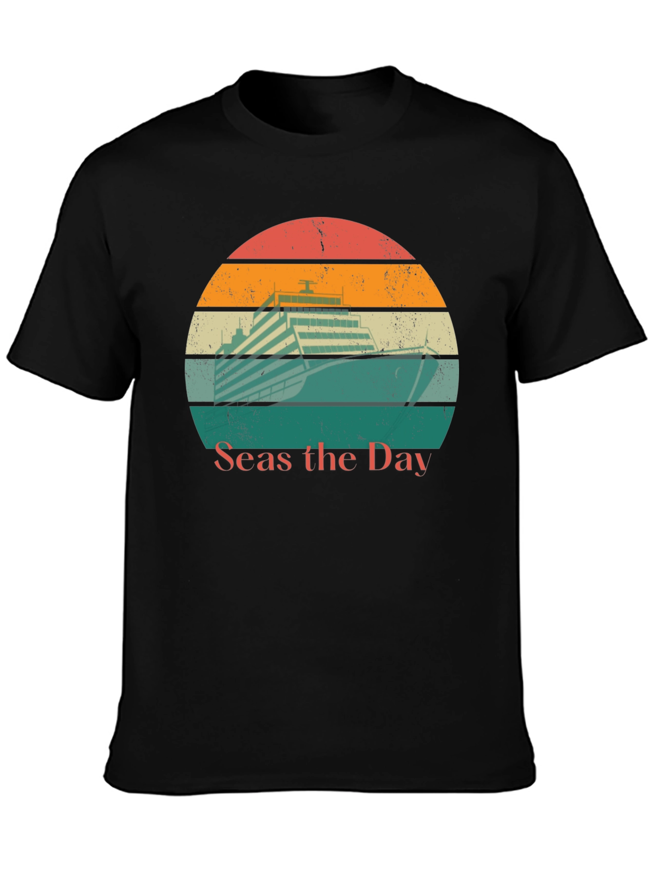Seas the Day Cruise Ship Graphic Tee