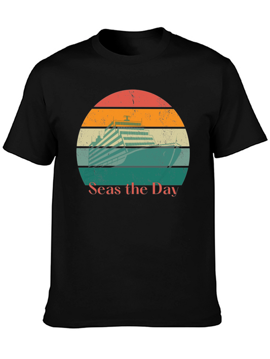 Seas the Day Cruise Ship Graphic Tee