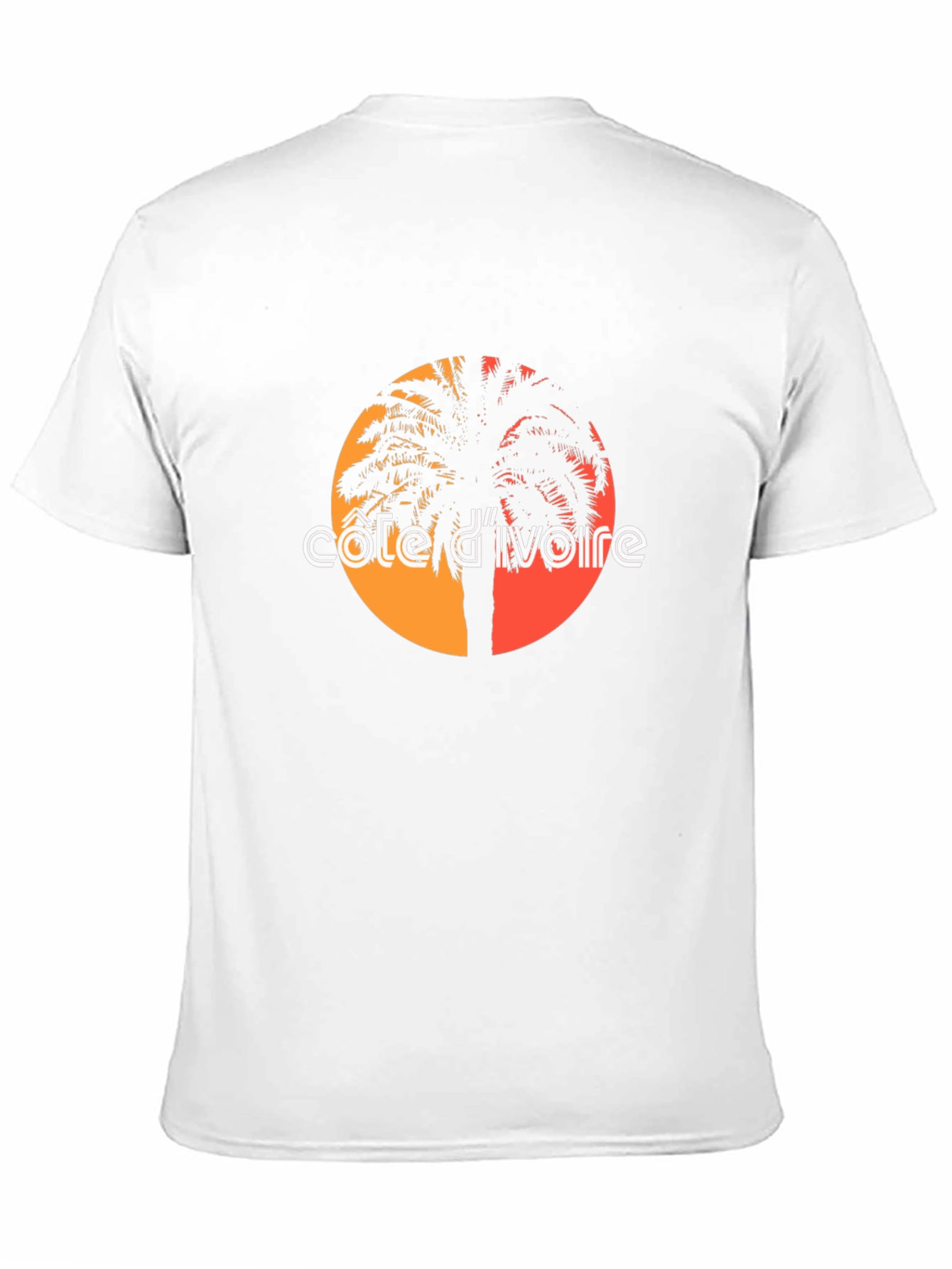 Côte dIvoire Palm Tree Graphic Tee - Black