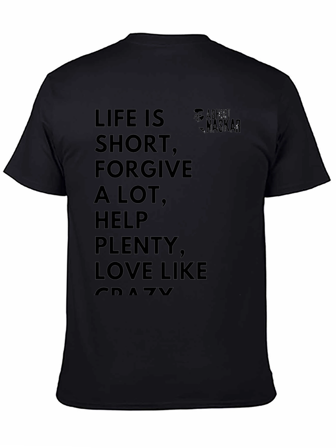 Life Philosophy T-Shirt - Black