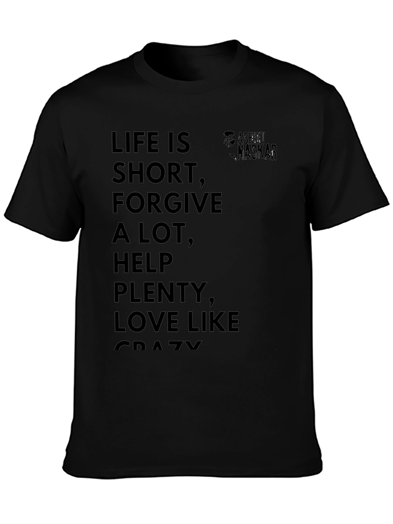 Life Philosophy T-Shirt - Black