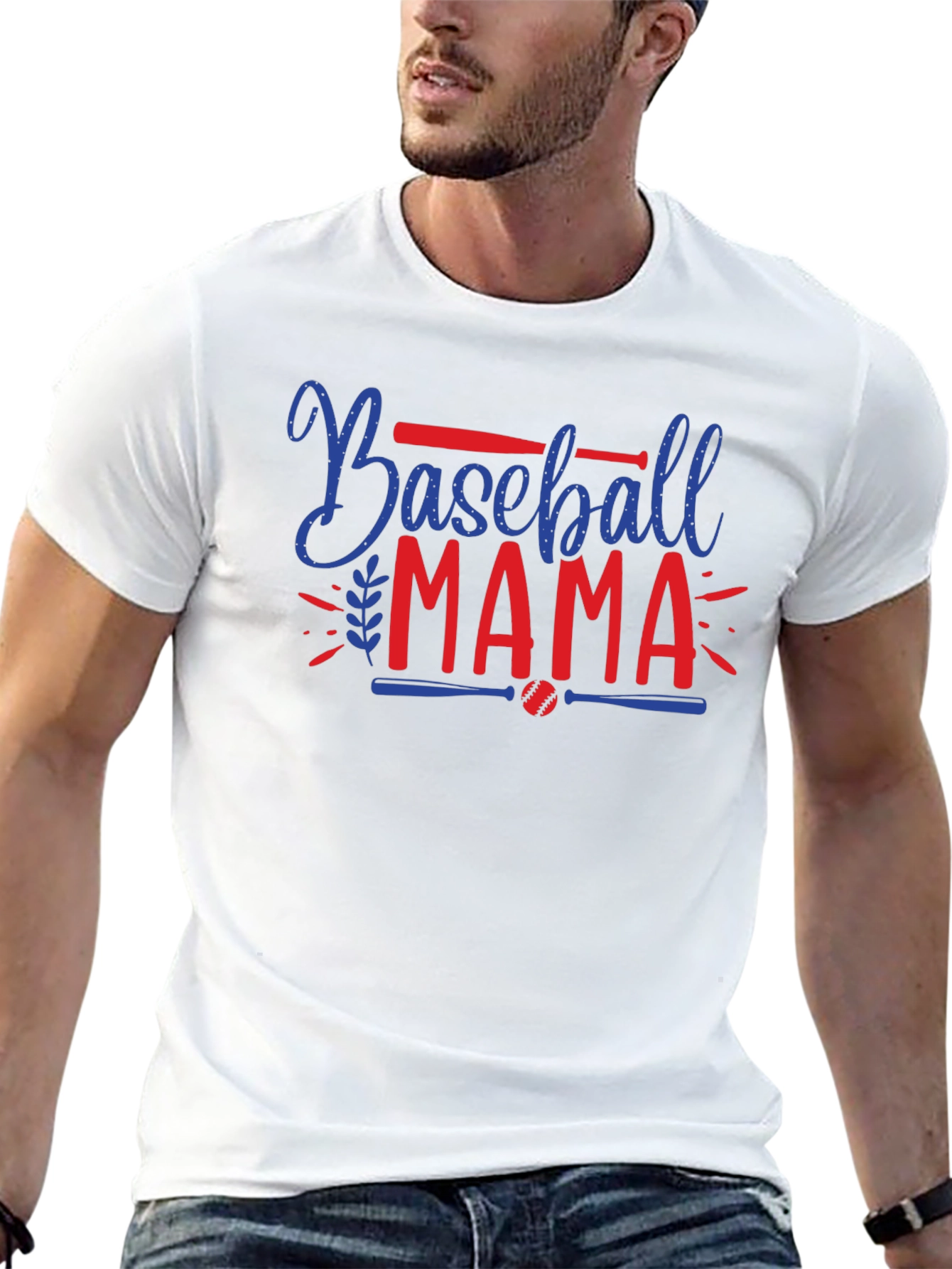 Baseball Mama Graphic Tee - Sporty Mom Shirt