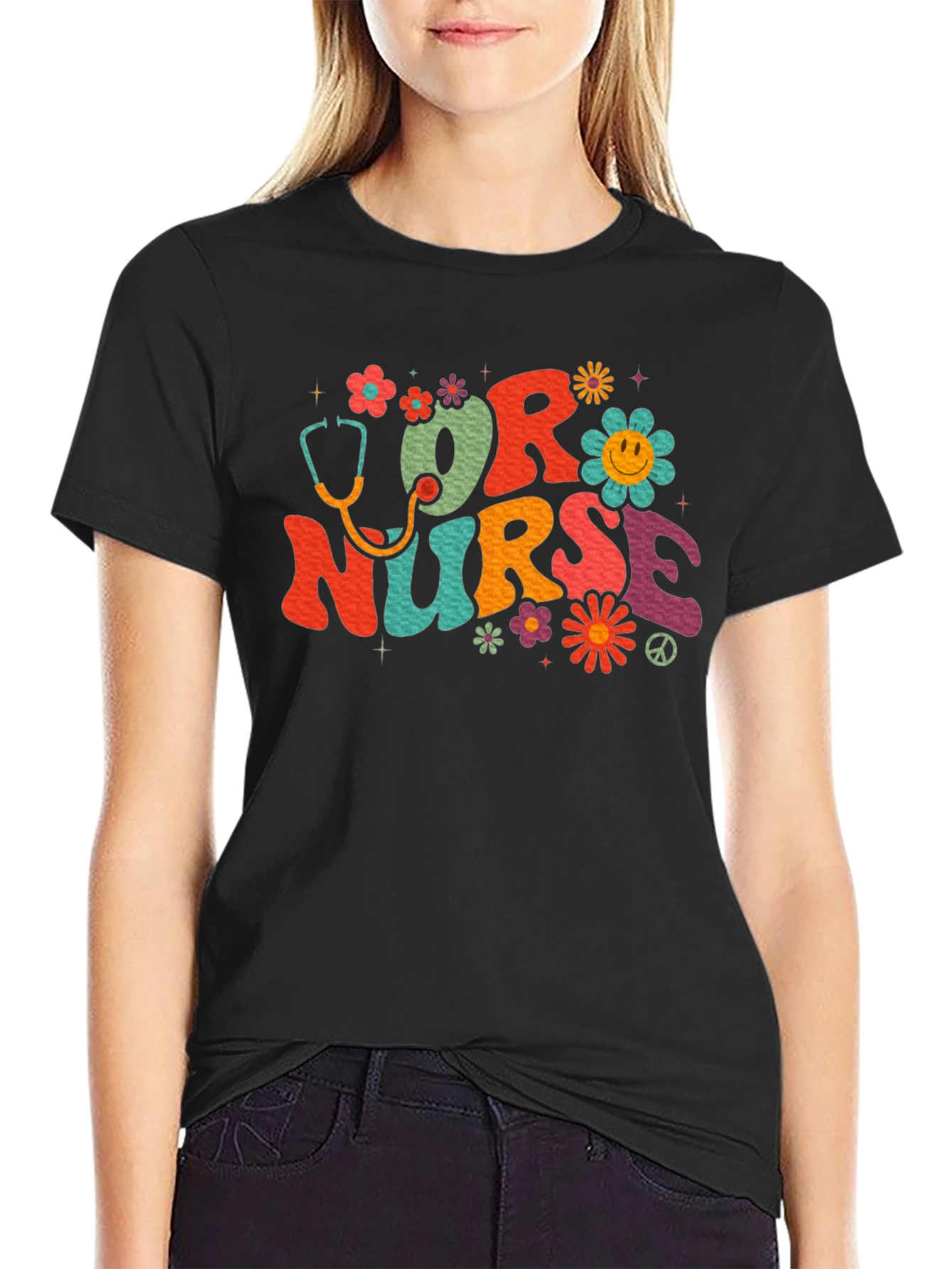 OR Nurse Retro Style Graphic T-Shirt