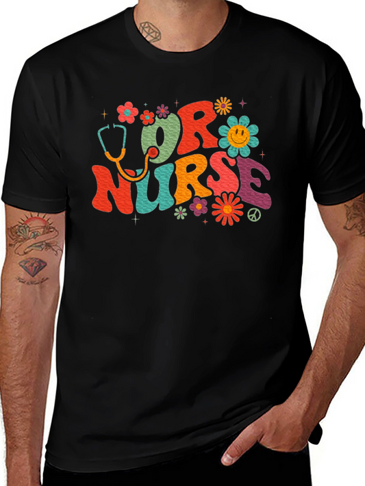 OR Nurse Retro Style Graphic T-Shirt