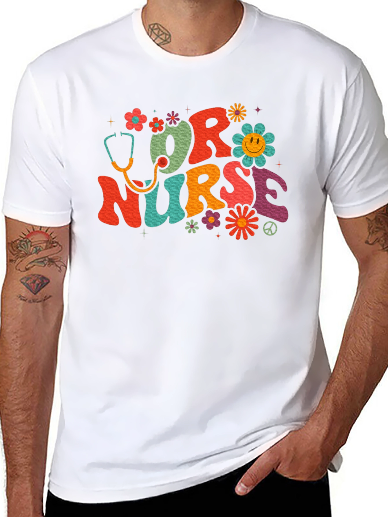 OR Nurse Retro Style Graphic T-Shirt